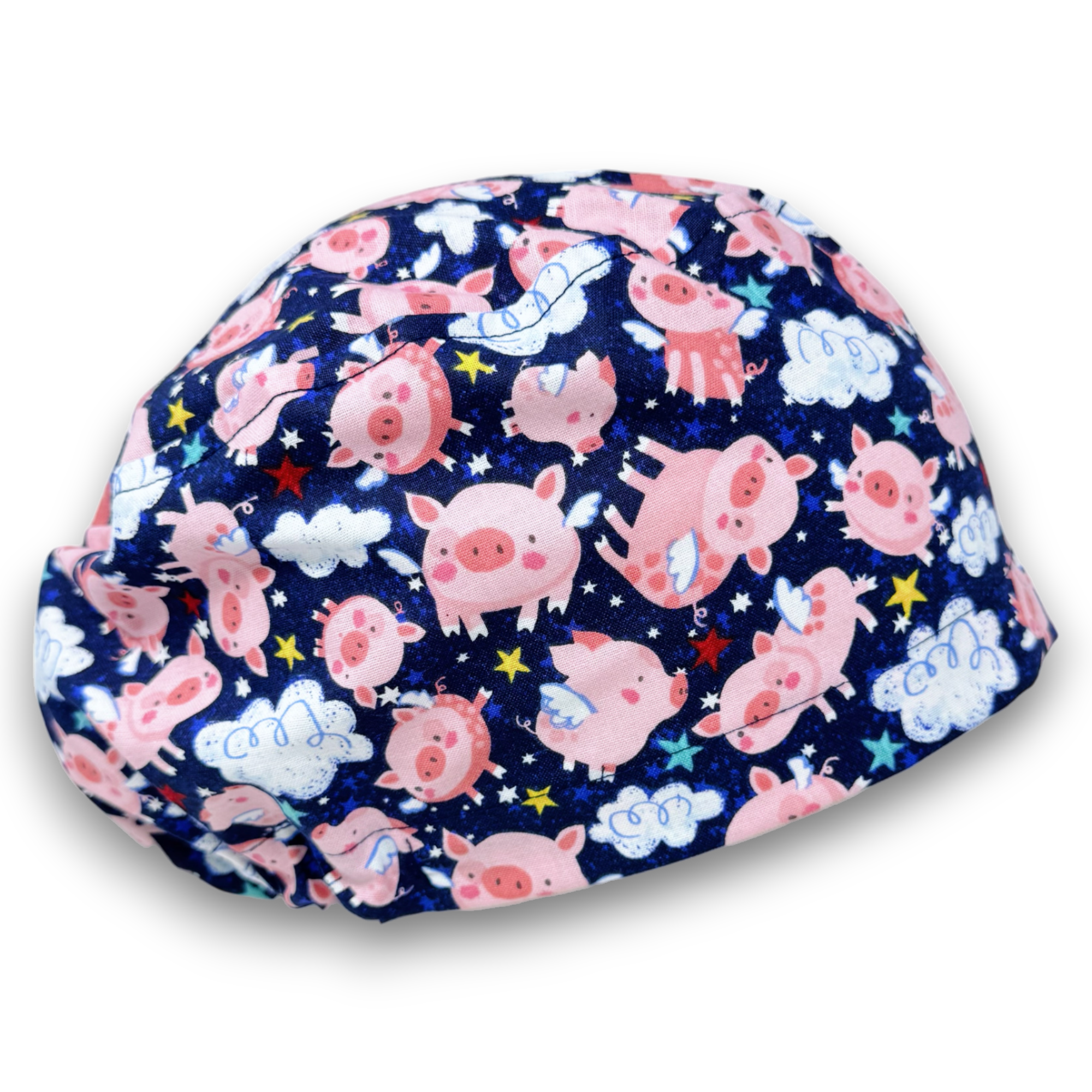 Pig Euro scrub cap for women with satin lined option by Paradise Caps.