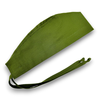 Avocado green Skull tie-back style surgical scrub cap by Paradise Caps.