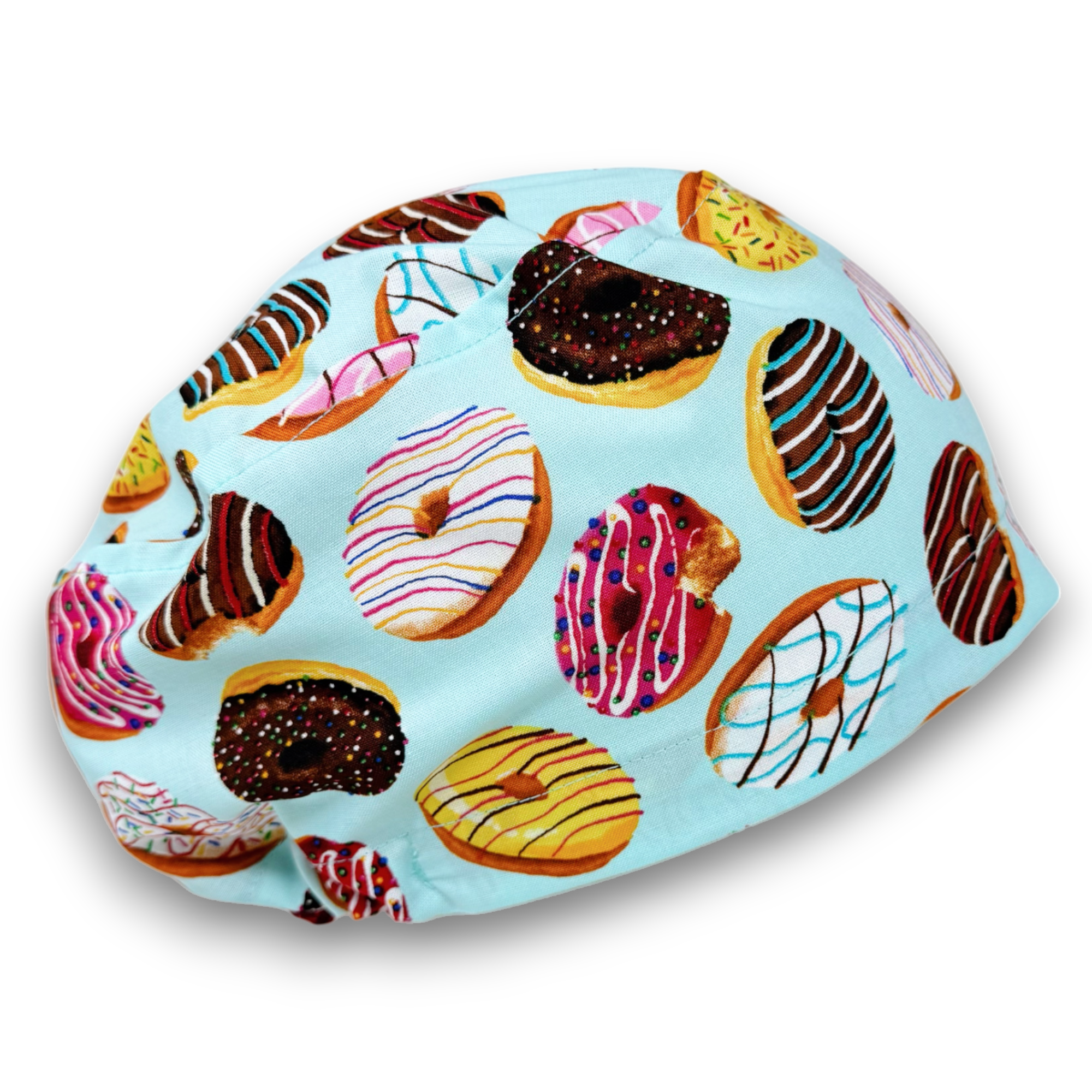 Donut Euro Scrub Cap for Women with Satin Lined Option by Paradise Caps.