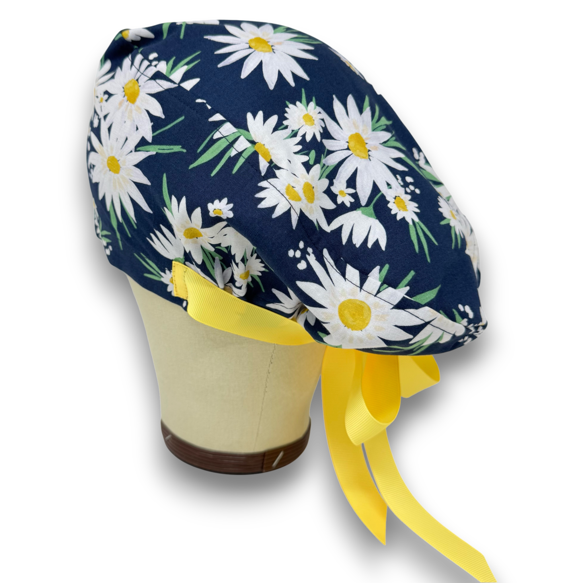 Chamomile Euro scrub cap with ties for Women by Paradise Caps. Euro PLUS style.