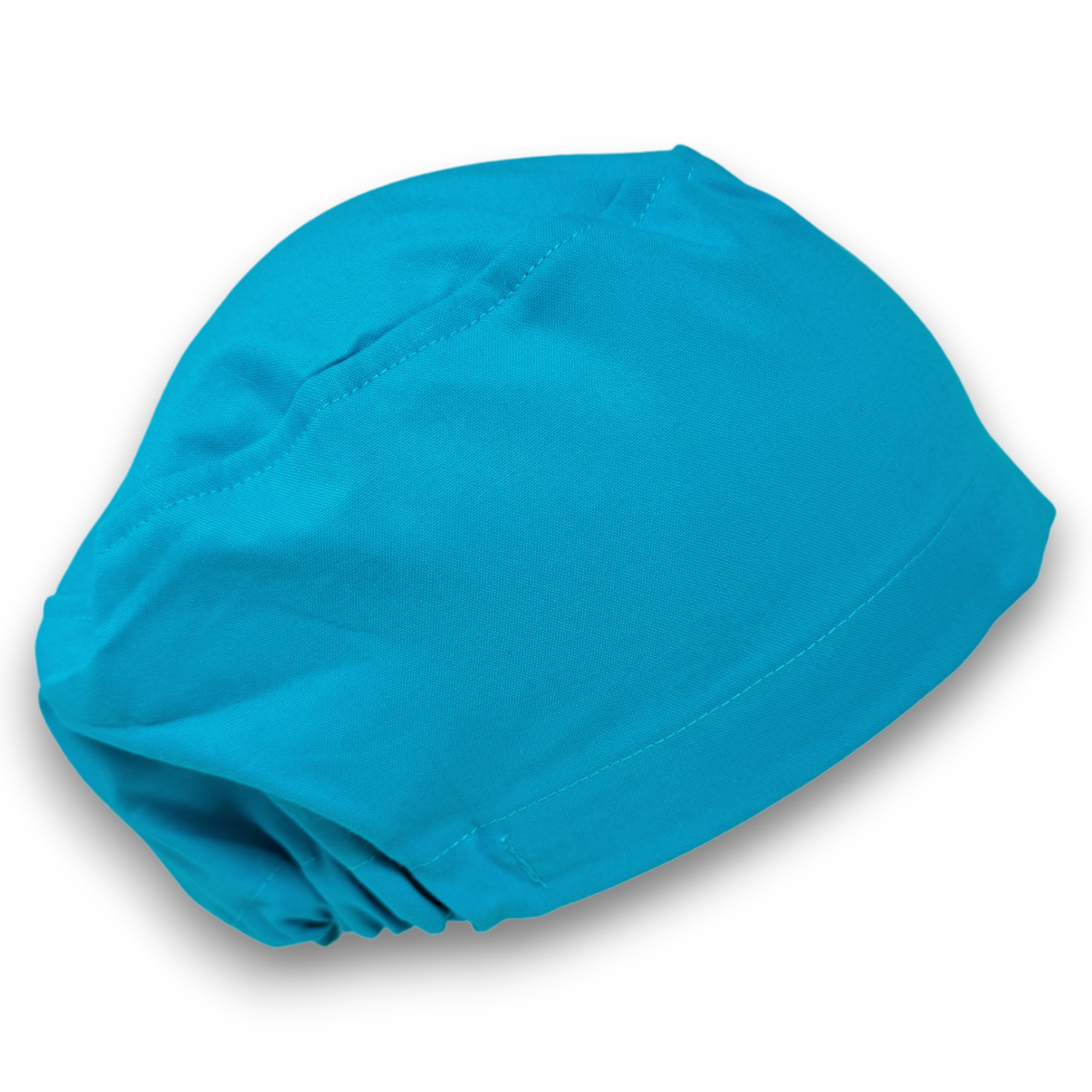 Solid blue Euro Scrub Cap for Women with Satin Lined Option by Paradise Caps.