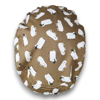 Sheep Euro Scrub Cap for Women with Satin Lined Option by Paradise Caps.