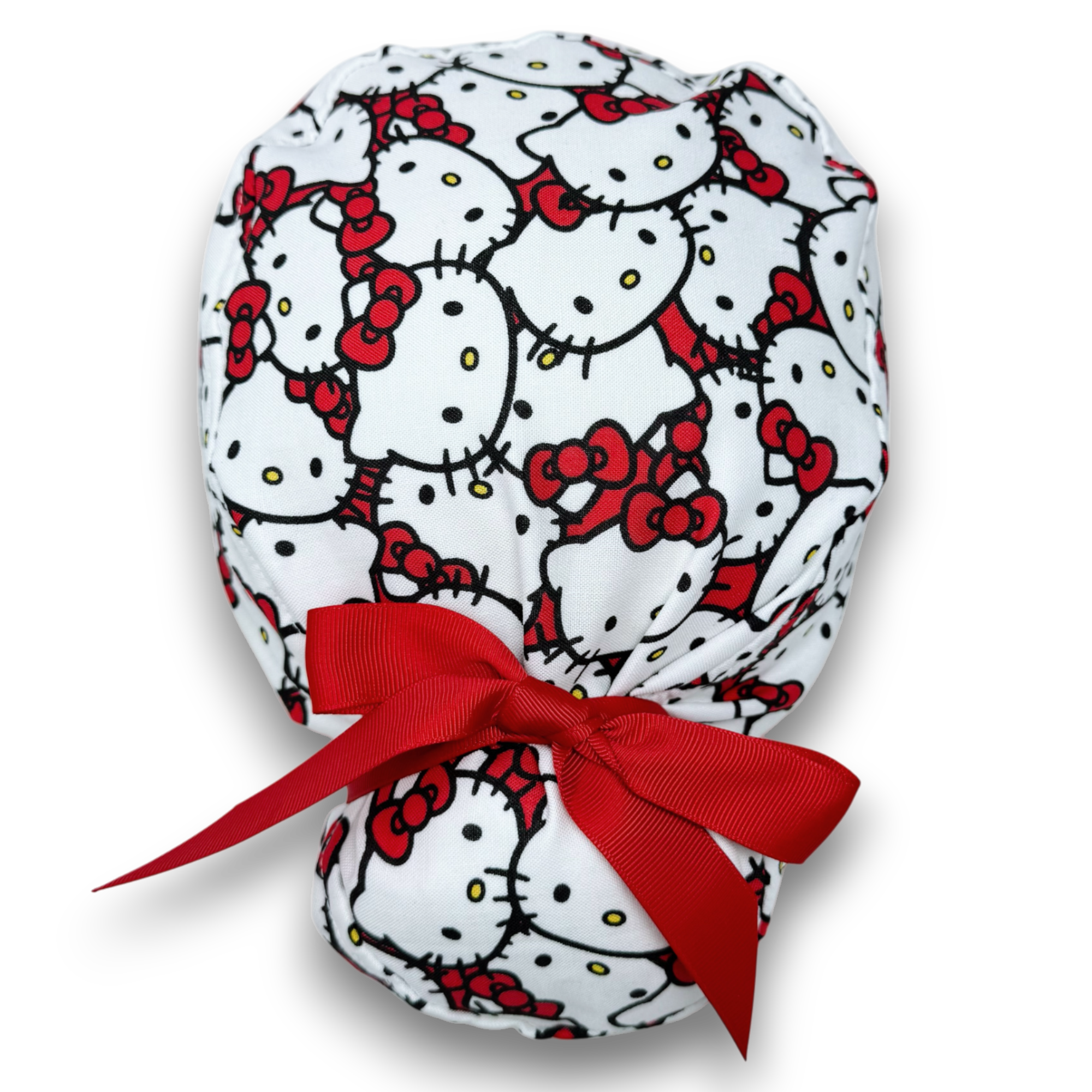 Euro scrub cap with ties for Women by Paradise Caps. Euro PLUS style.