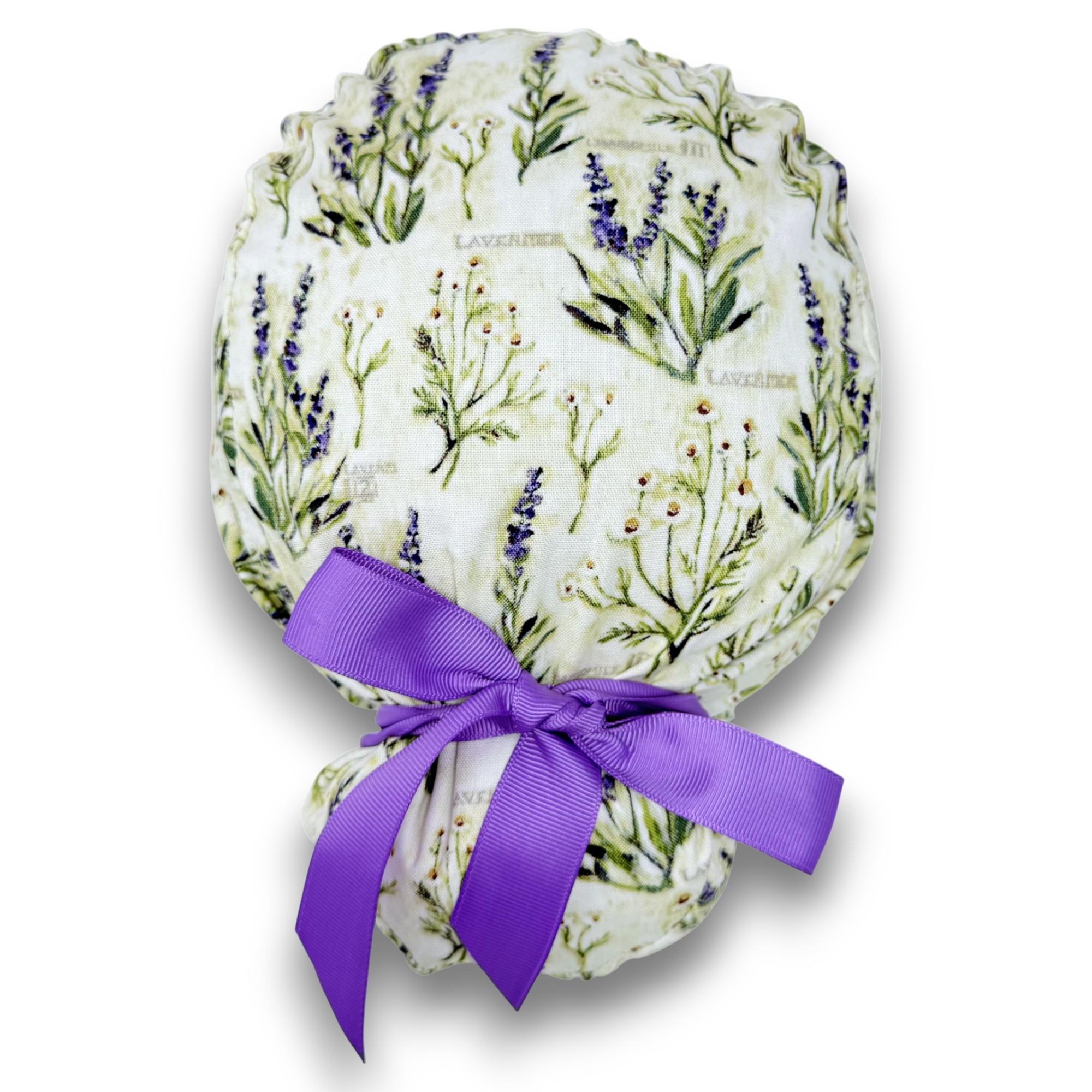 Lavender Euro scrub cap with ties for Women by Paradise Caps. Euro PLUS style.