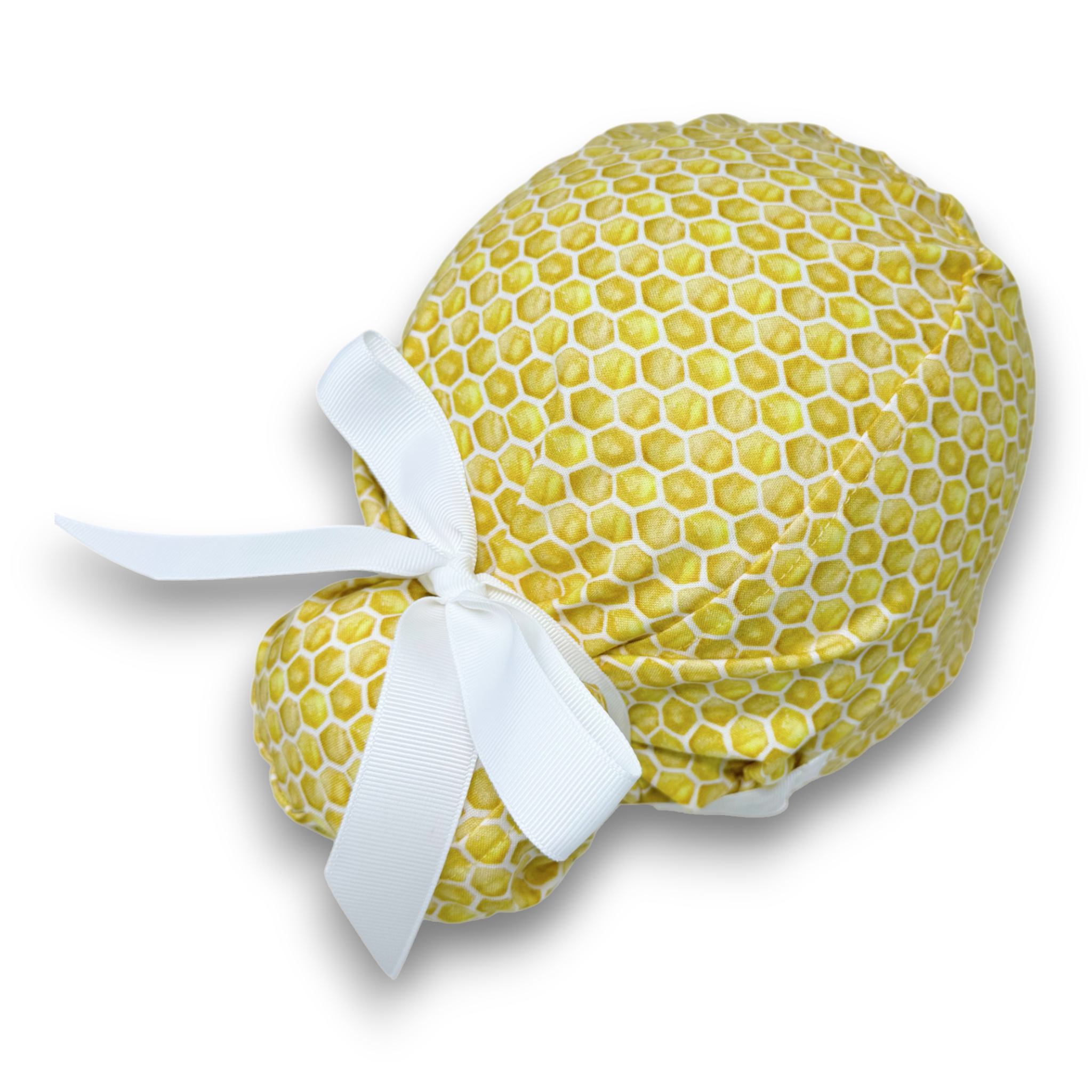 Honeycomb Euro scrub cap with ties for Women by Paradise Caps. Euro PLUS style.
