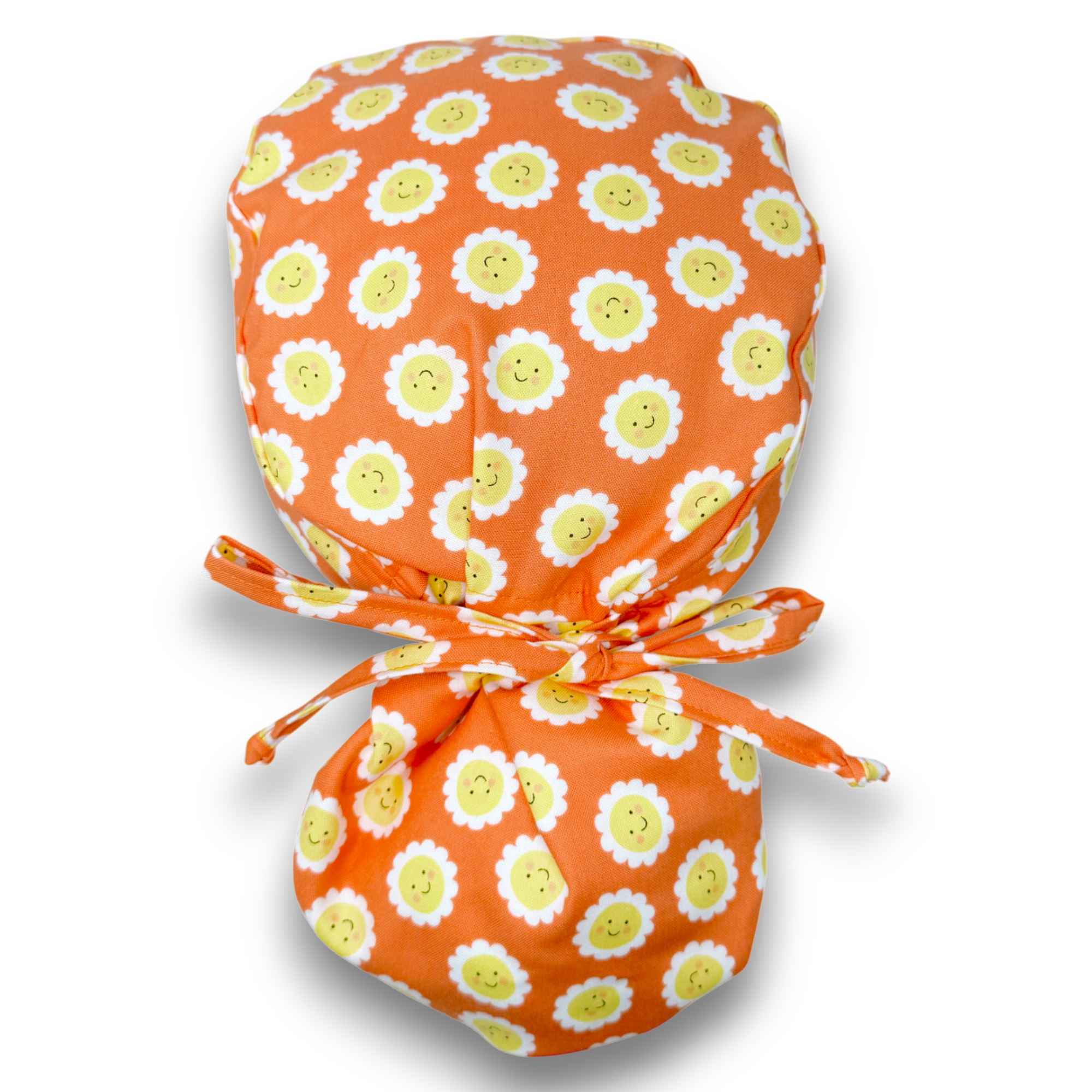 Sun Ponytail scrub cap for women with satin lined option by Paradise Caps.