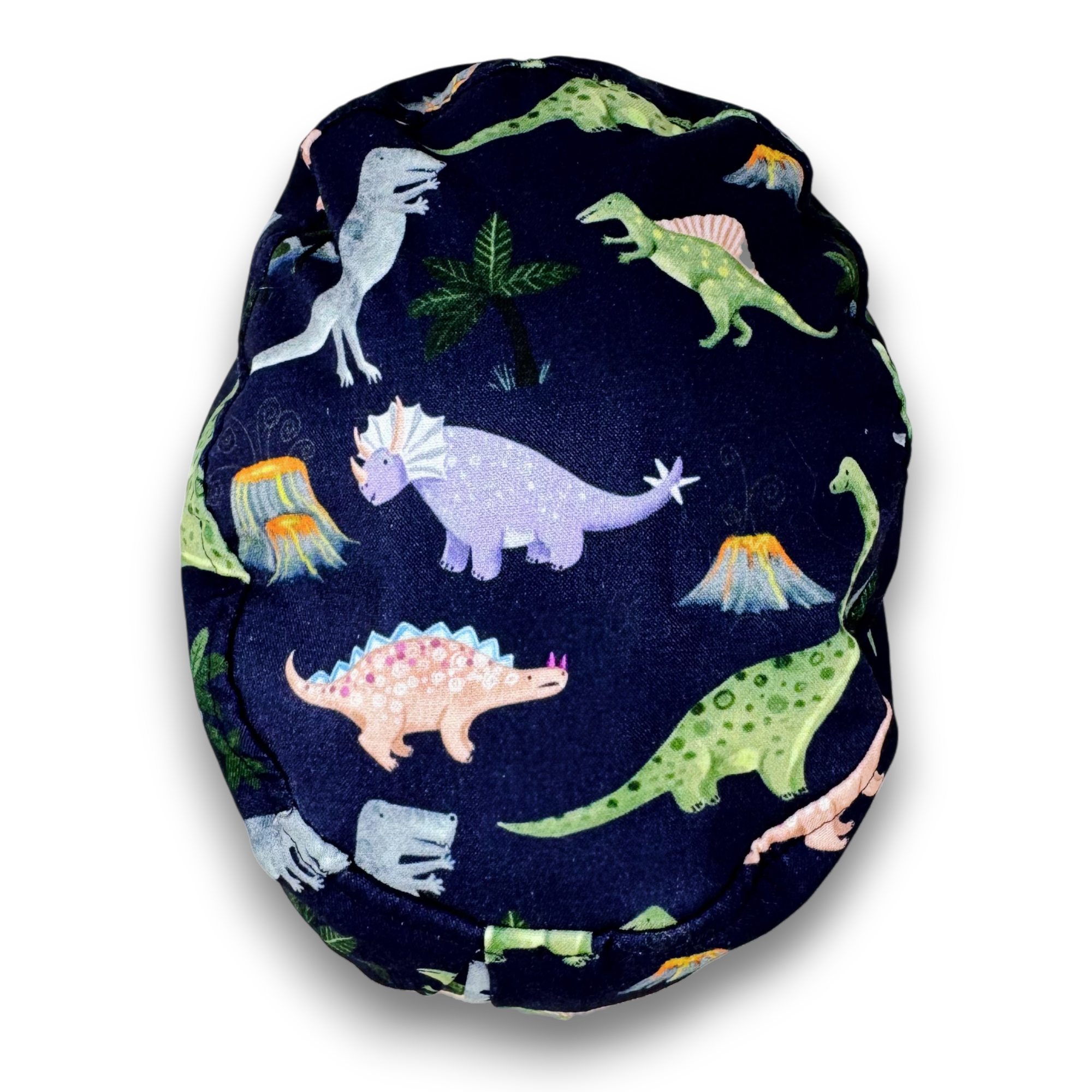 Dinosaur Euro scrub cap for women. Dino European satin lined surgical cap by Paradise Caps.