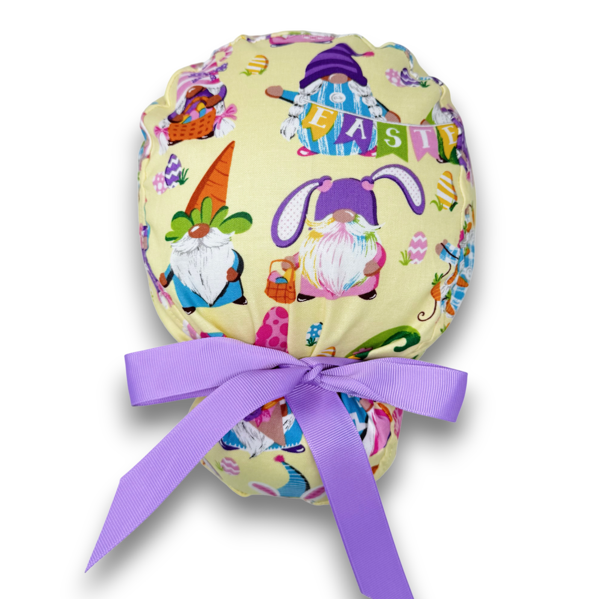 Easter Euro scrub cap with ties for Women by Paradise Caps. Euro PLUS style.