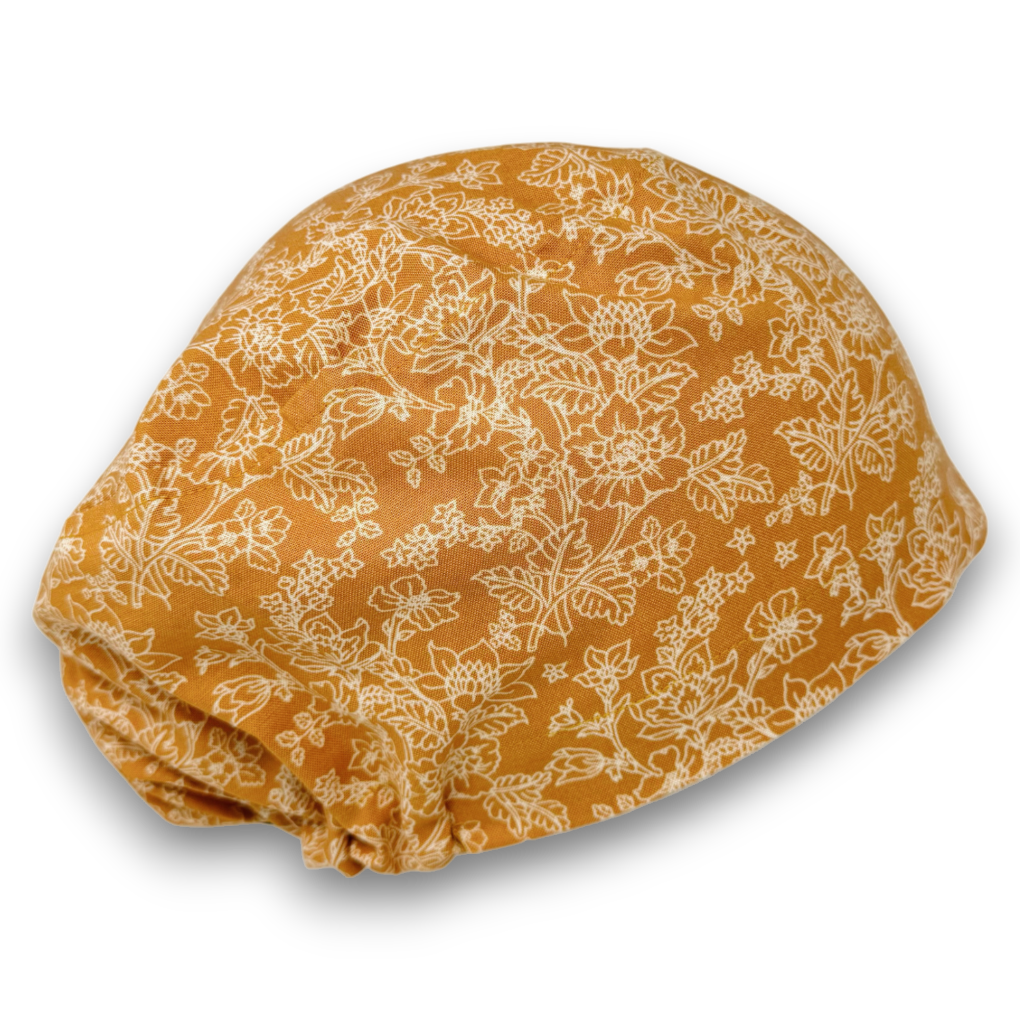 Fall Floral Euro Scrub Cap for Women with Satin Lined Option by Paradise Caps.