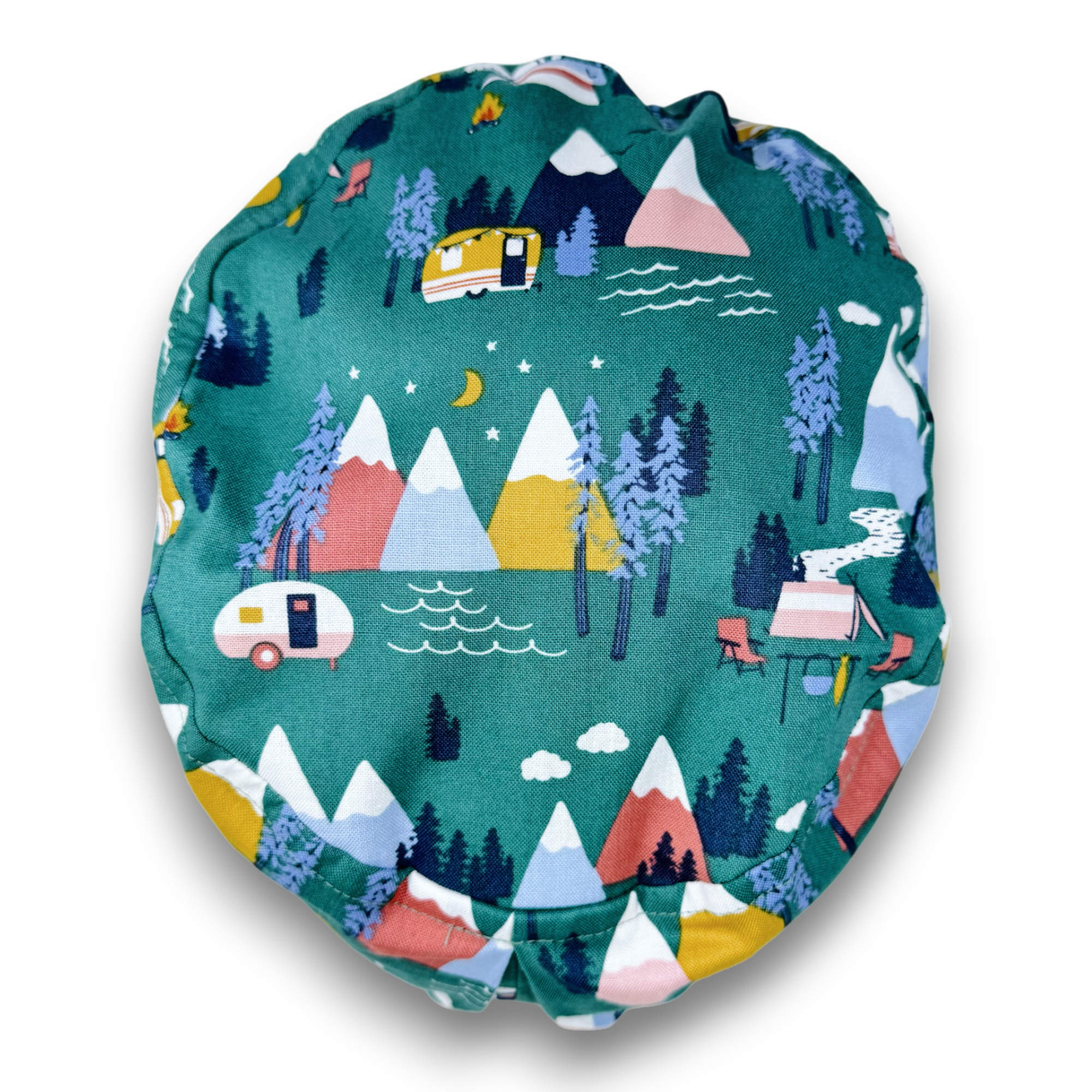 Camping Euro Scrub Cap for Women with Satin Lined Option by Paradise Caps.