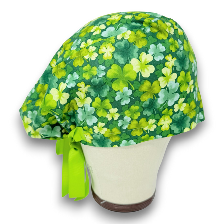 St. Patrick’s Day Euro scrub cap with ties for Women. European Surgical ...