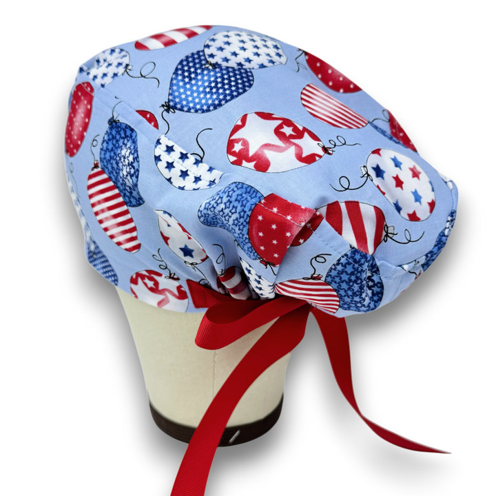 Balloon Euro scrub cap with ties for Women by Paradise Caps. Euro PLUS ...