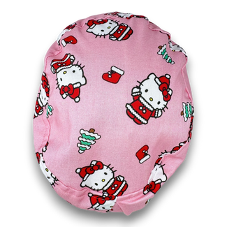 Christmas Euro Scrub Cap for Women with Satin Lined Option by Paradise Caps.
