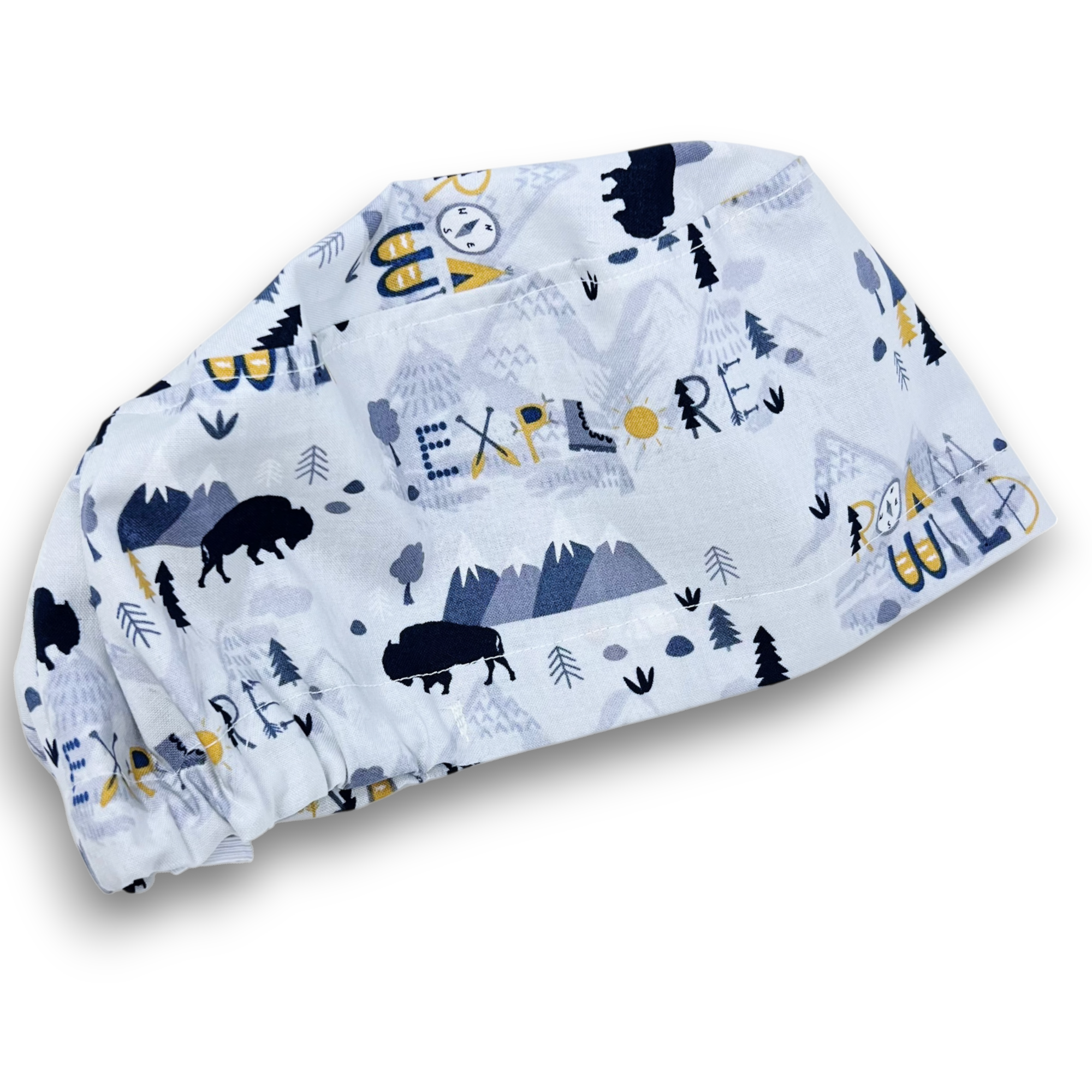 Camping Euro Scrub Cap for Women with Satin Lined Option by Paradise Caps.