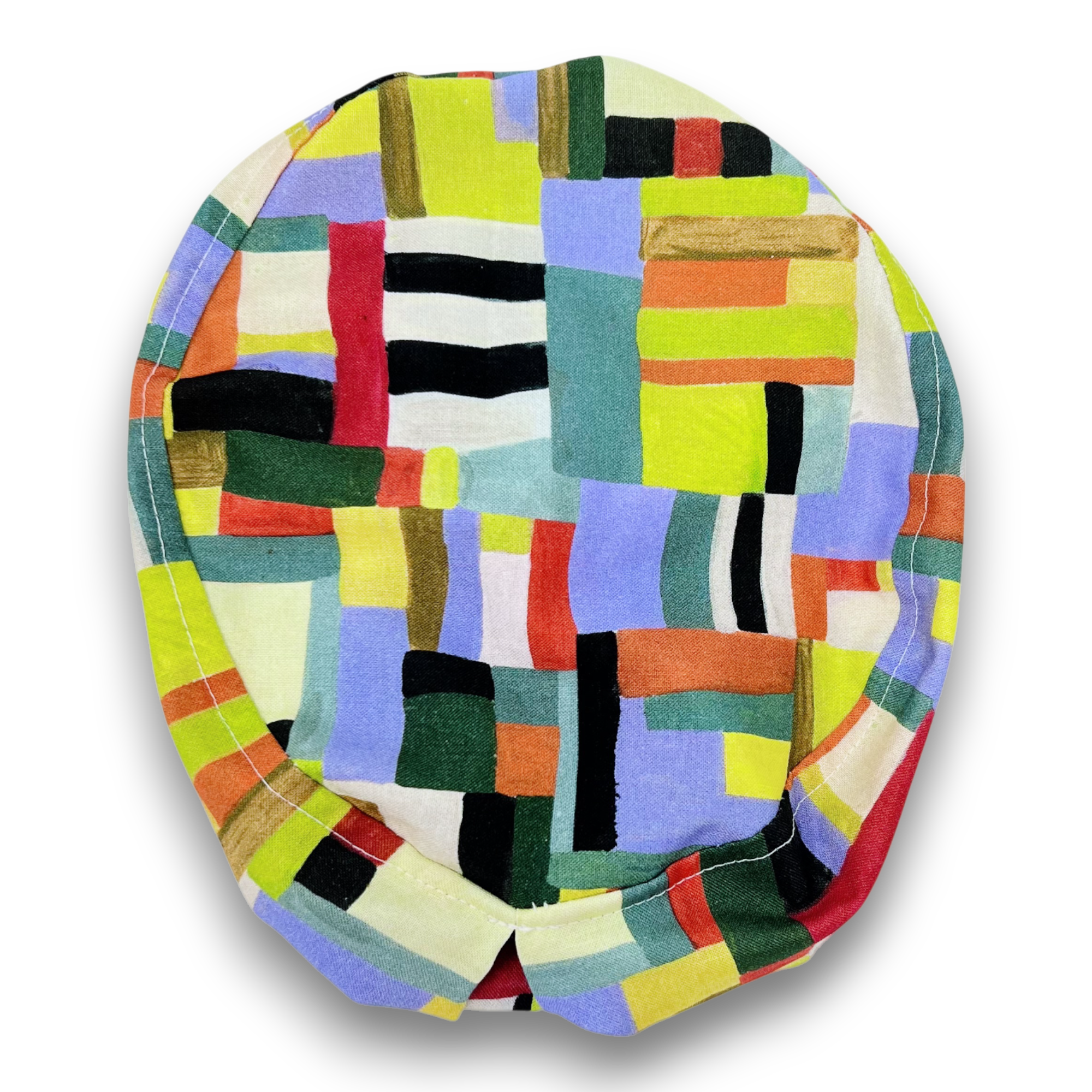 Geometric Euro Scrub Cap for Women with Satin Lined Option by Paradise Caps.