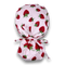 Strawberry Ponytail scrub cap for women with satin lined option by Paradise Caps.