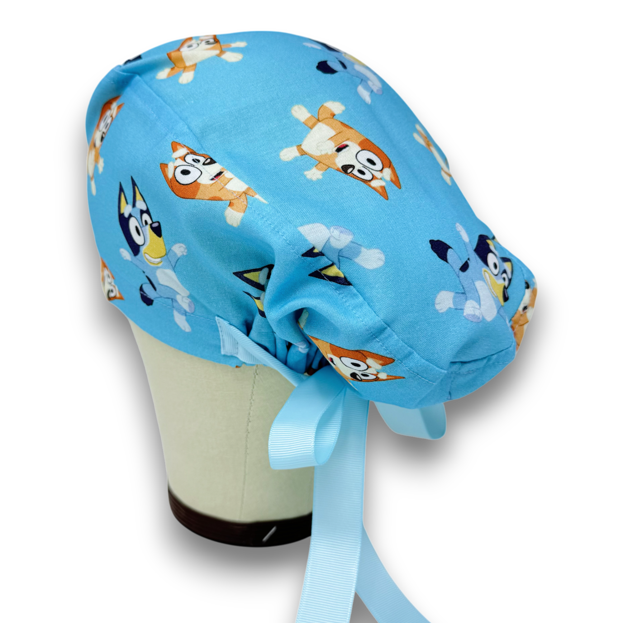 Funny Euro scrub cap with ties for Women by Paradise Caps. Euro PLUS style.