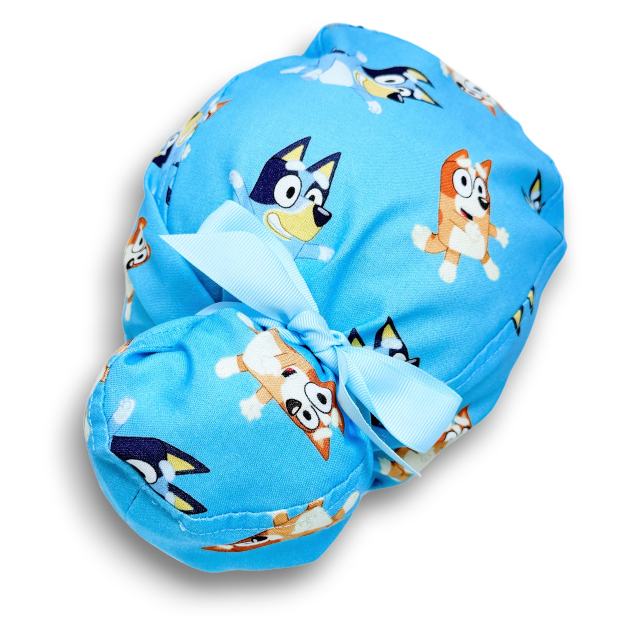 Funny Euro scrub cap with ties for Women by Paradise Caps. Euro PLUS style.