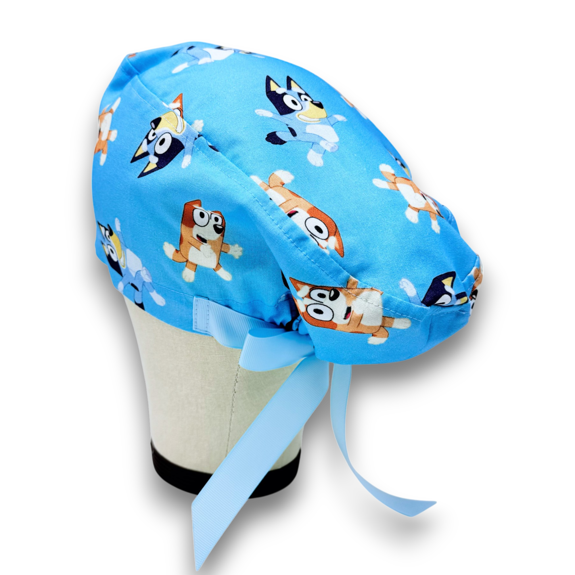 Funny Euro scrub cap with ties for Women by Paradise Caps. Euro PLUS style.
