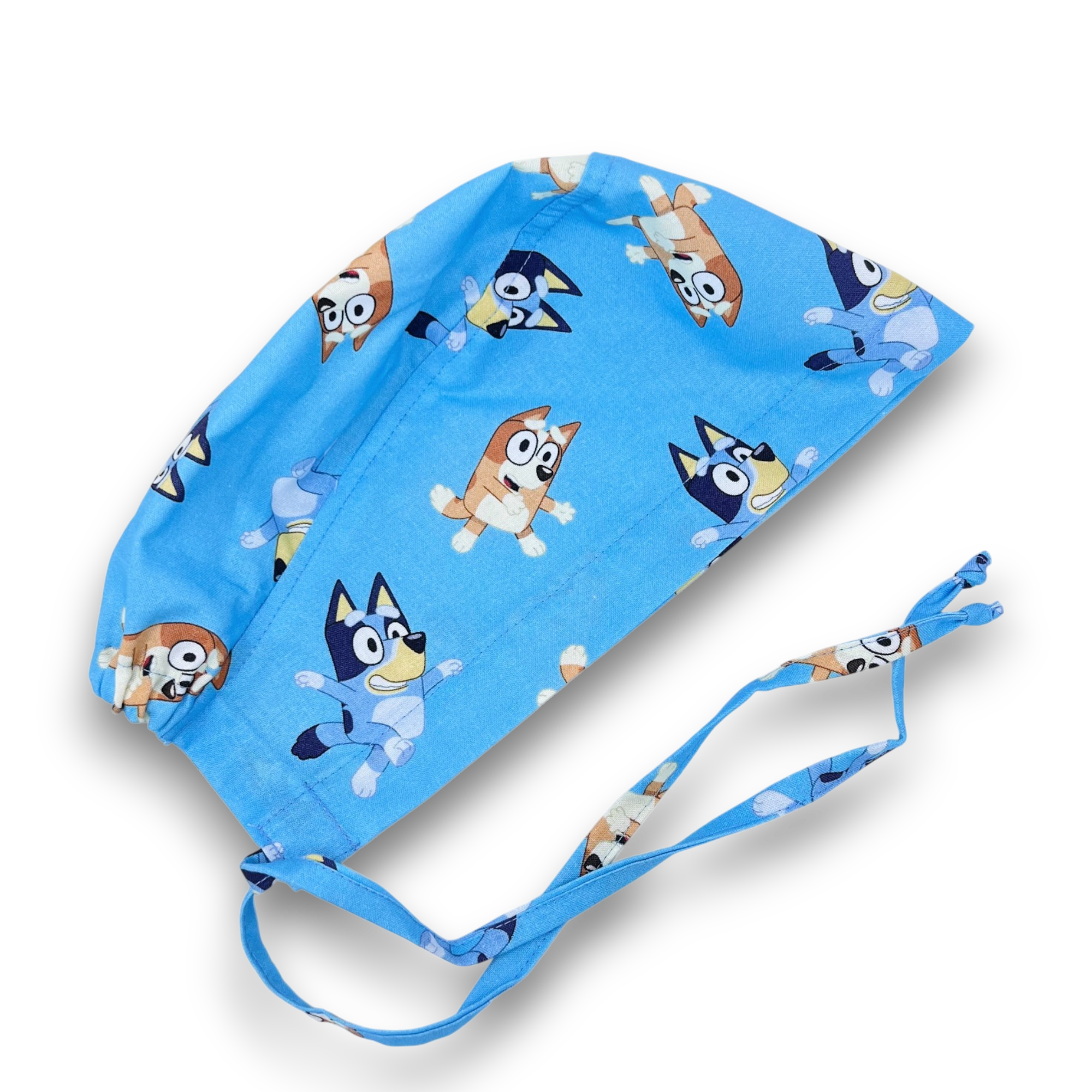 Funny Skull tie-back style surgical scrub cap for men by Paradise Caps.