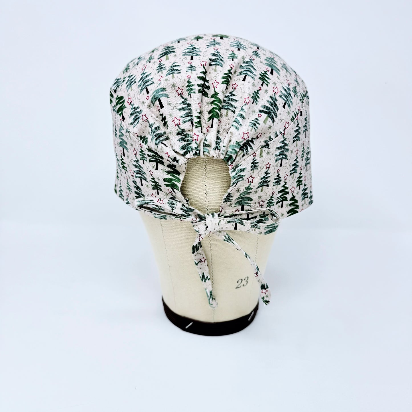 Christmas regular scrub cap. Scrub hat for men. Christmas trees