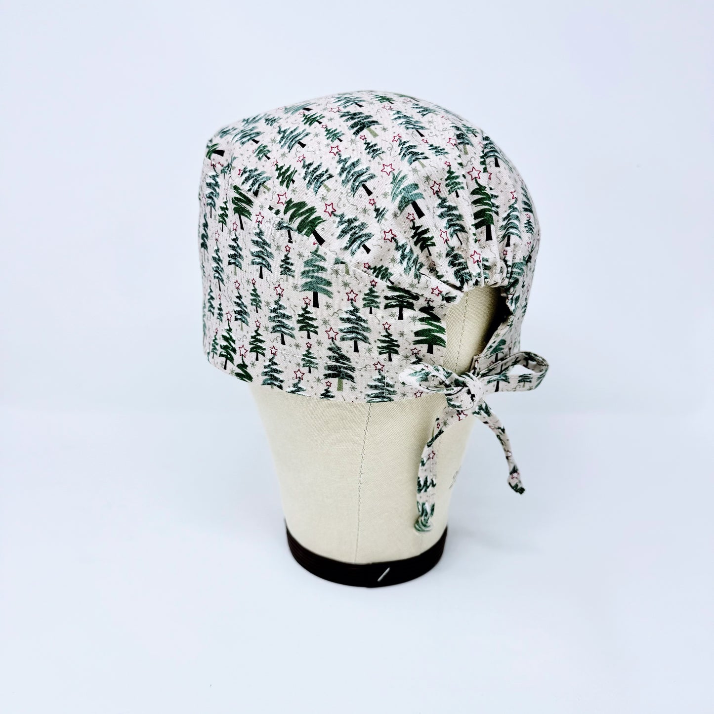 Christmas regular scrub cap. Scrub hat for men. Christmas trees