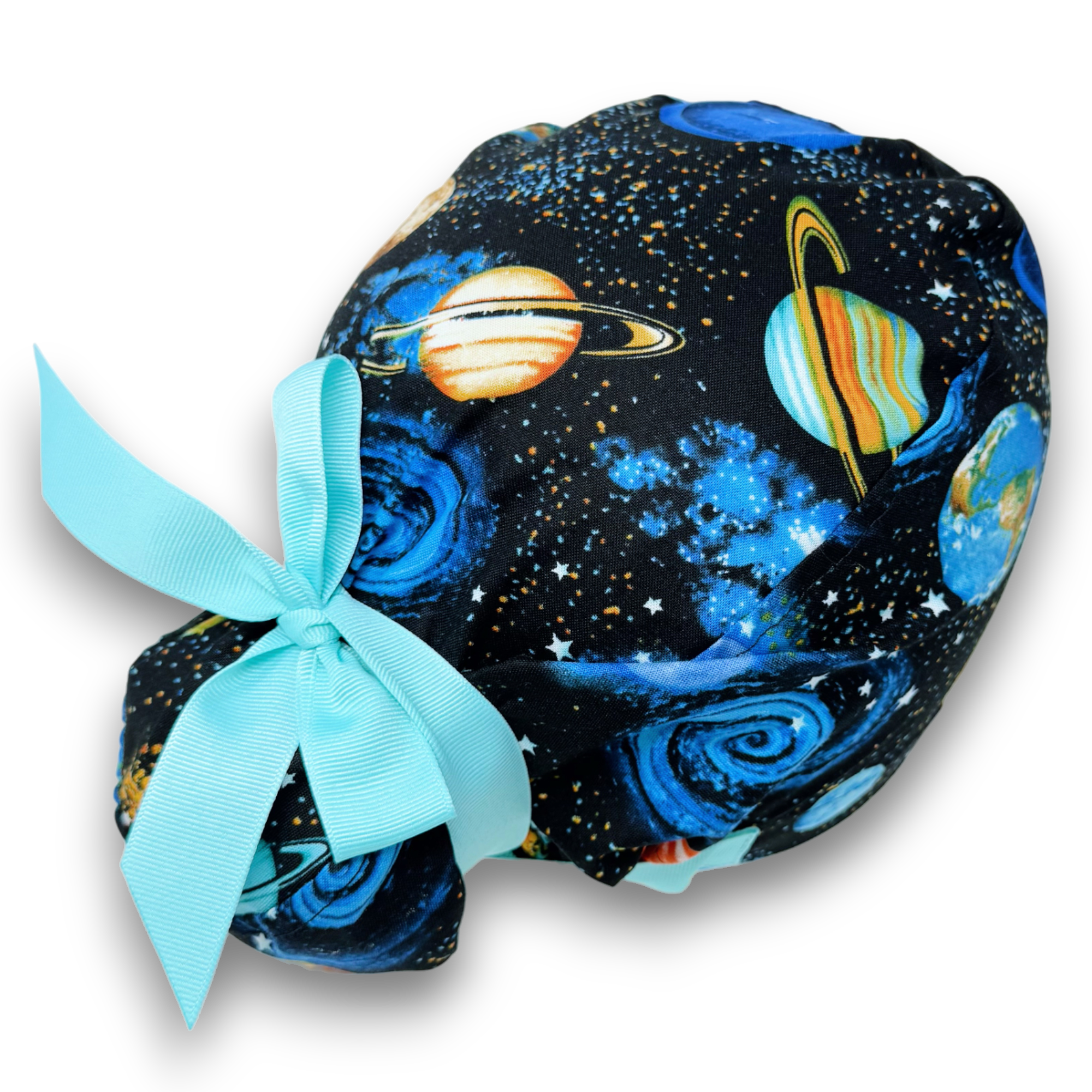 Celestial Euro scrub cap with ties for Women by Paradise Caps. Euro PLUS style.