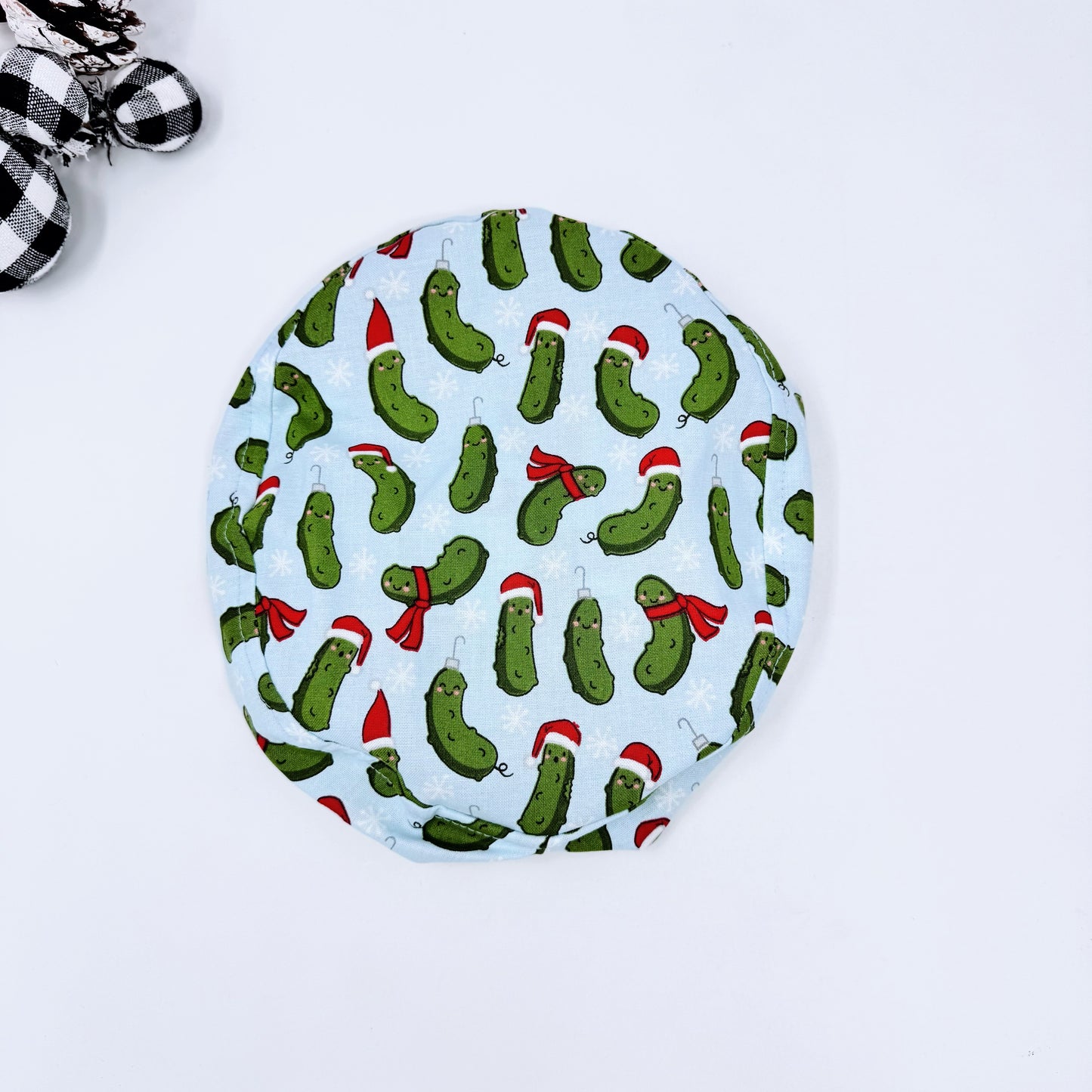 Funny Christmas scrub cap for men. Regular tie-back scrub hats