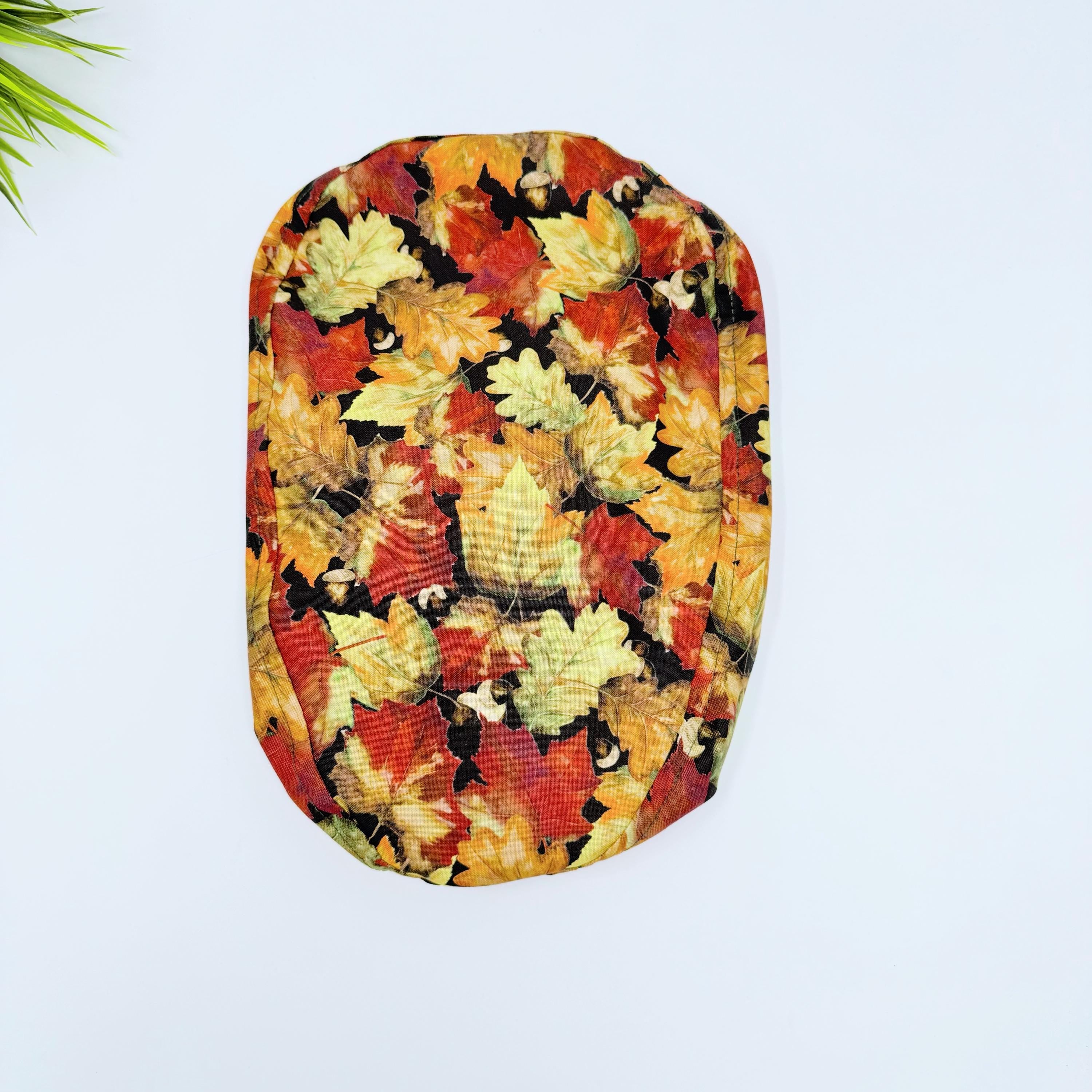 Fall leaves Euro scrub cap with ties for Women by Paradise Caps. Euro PLUS style.