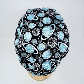 Planet Euro Scrub Cap for Women with Satin Lined Option by Paradise Caps.