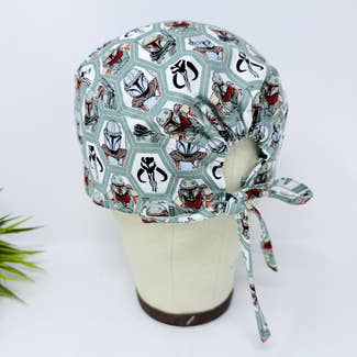 Mens Surgical scrub cap. Tie back scrub hat by Paradise Caps.