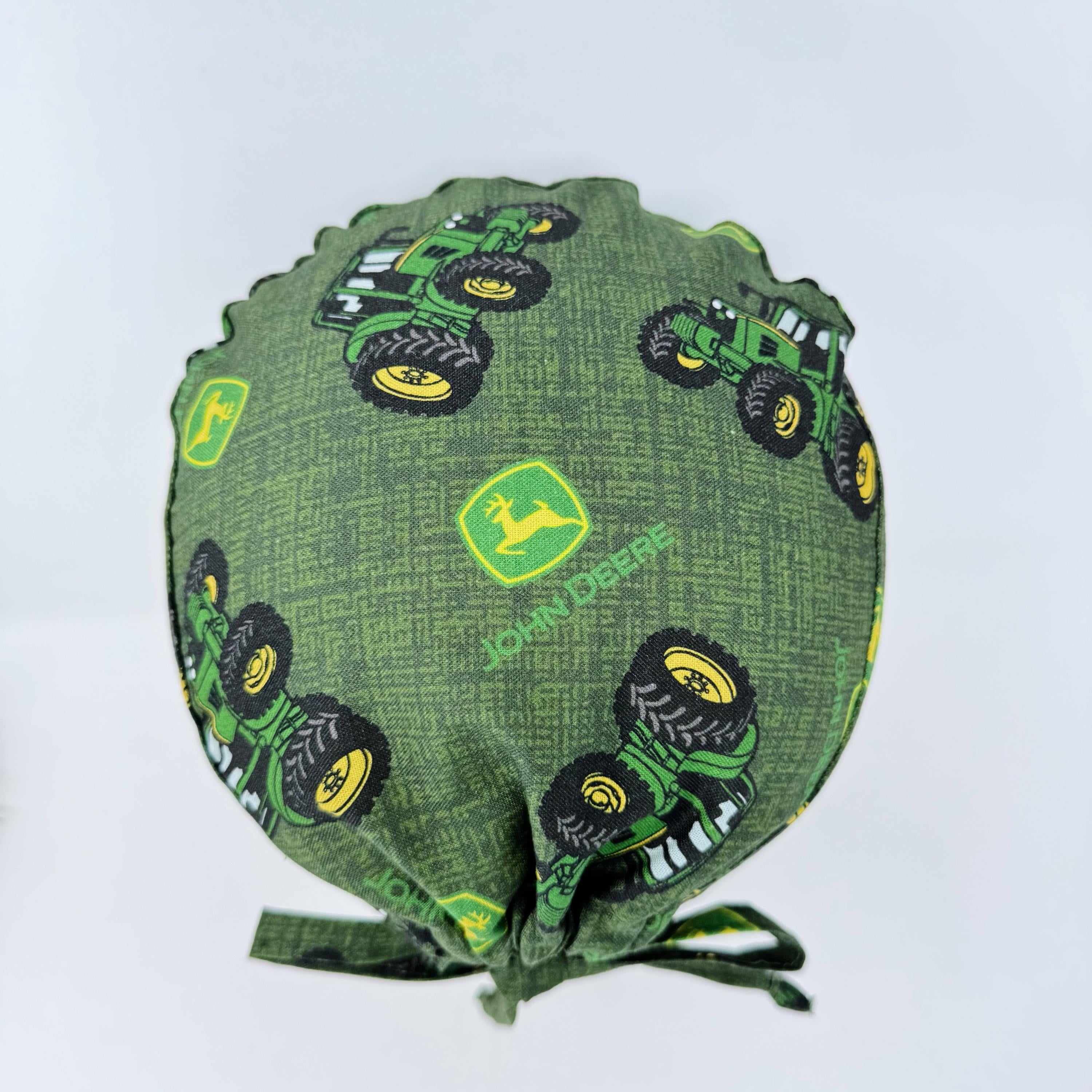 Surgical scrub cap for men. Country Tractor tie back scrub hat by Paradise Caps.