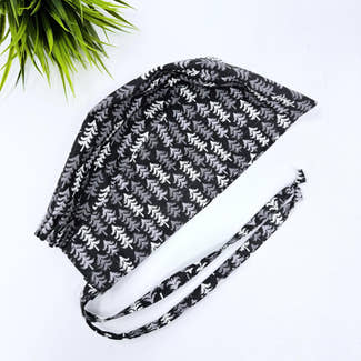 Mens Surgical scrub cap. Nordic Pines tie back scrub hat by Paradise Caps.