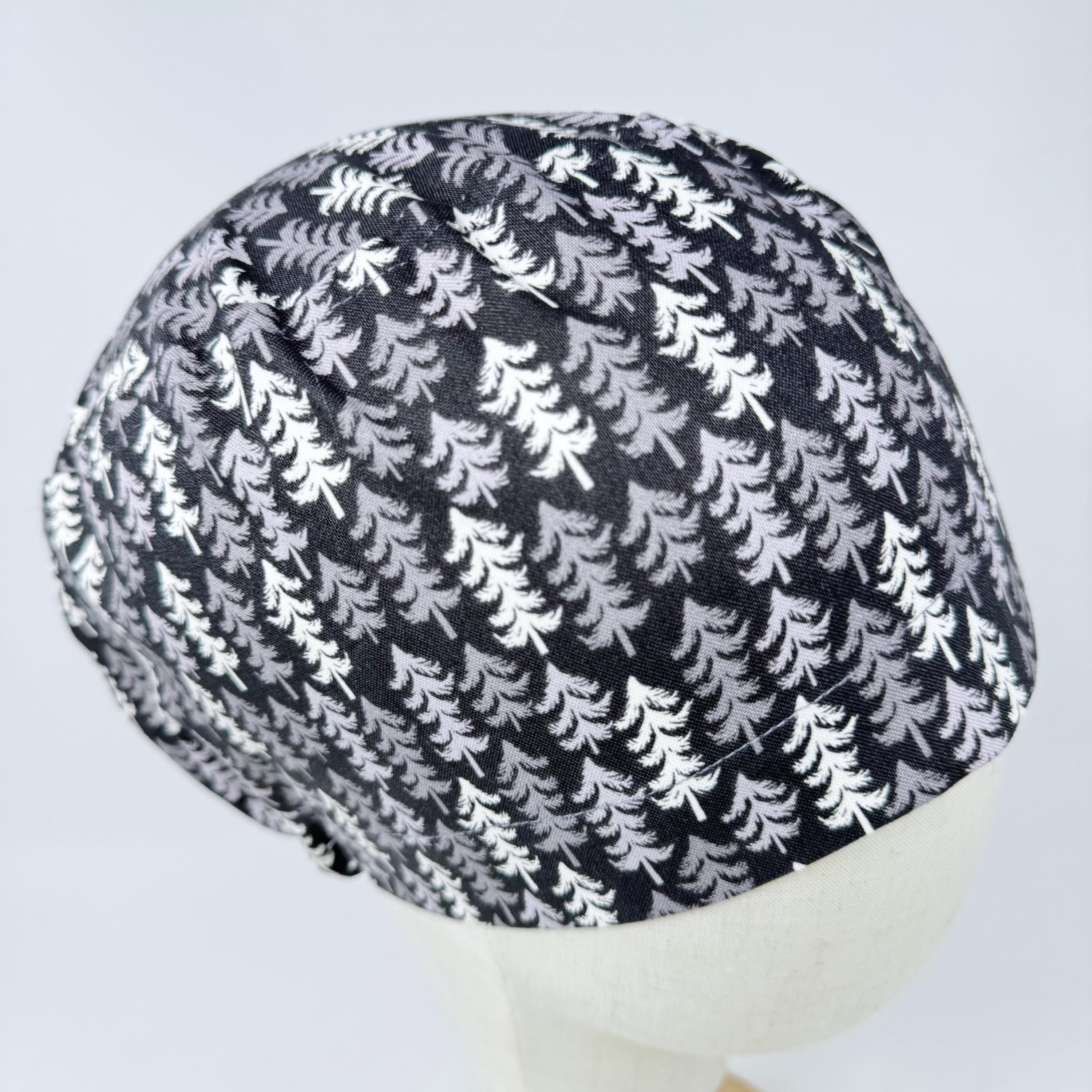 Euro scrub cap for women. Nordic Pines European surgical hat with satin lined by Paradise Caps.