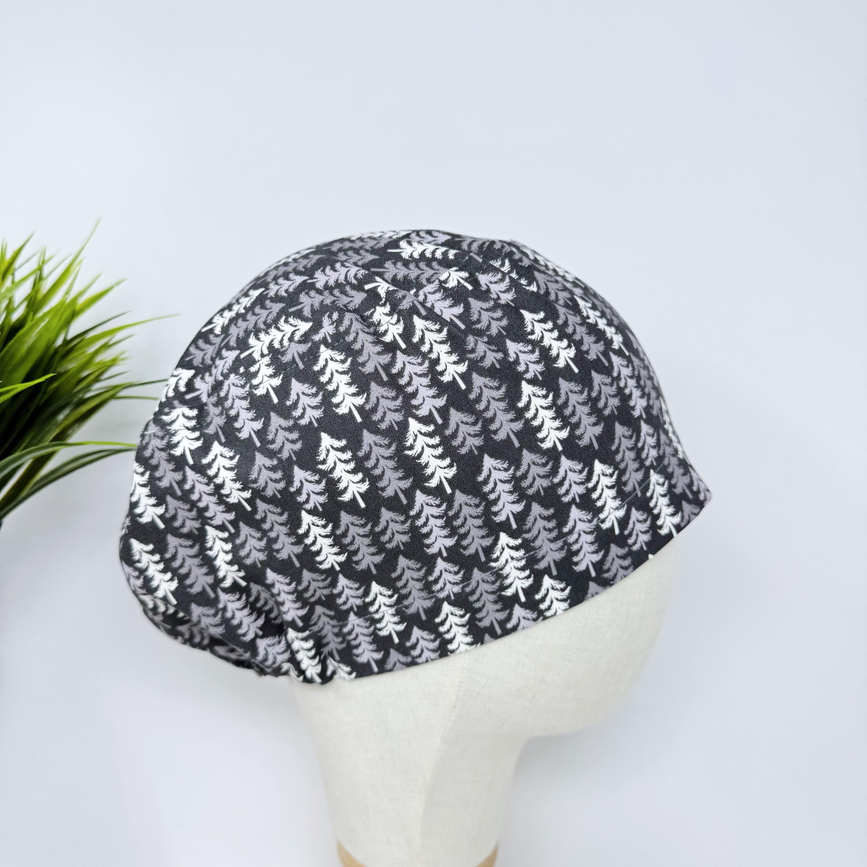 Euro scrub cap for women. Nordic Pines European surgical hat with satin lined by Paradise Caps.