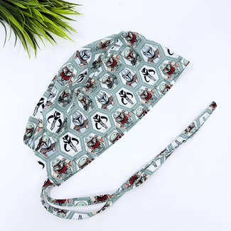 Mens Surgical scrub cap. Tie back scrub hat by Paradise Caps.