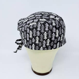 Mens Surgical scrub cap. Nordic Pines tie back scrub hat by Paradise Caps.