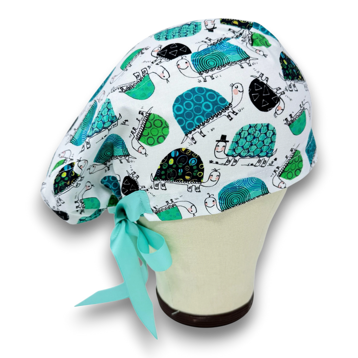 Turtle Euro scrub cap with ties for Women by Paradise Caps. Euro PLUS ...