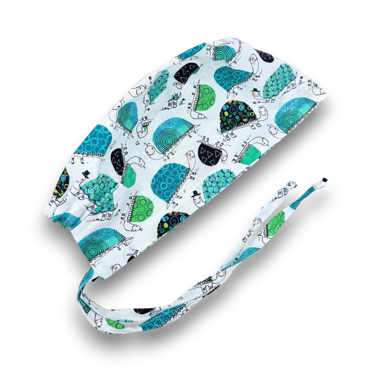 Turtle Skull tie-back style surgical scrub cap for men by Paradise Caps ...