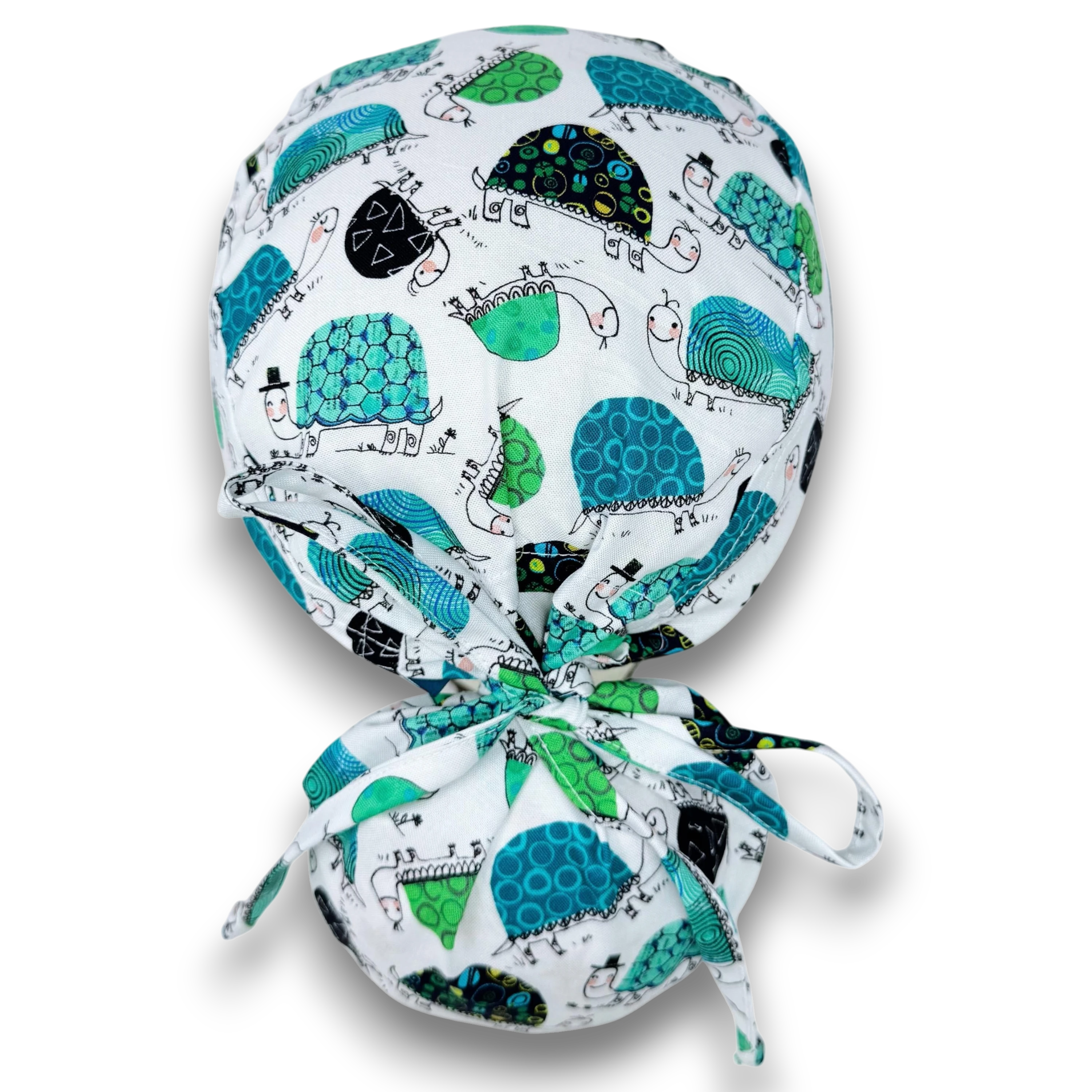Turtle Ponytail scrub cap for women with satin lined option by Paradise ...