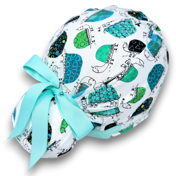 Turtle Euro scrub cap with ties for Women by Paradise Caps. Euro PLUS ...