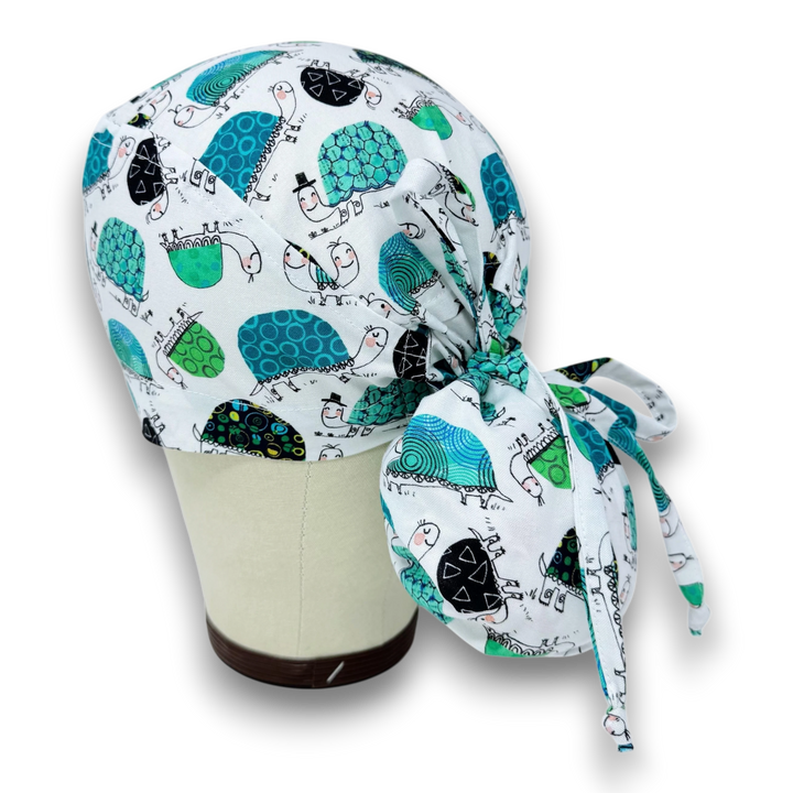 Turtle Ponytail scrub cap for women with satin lined option by Paradise ...