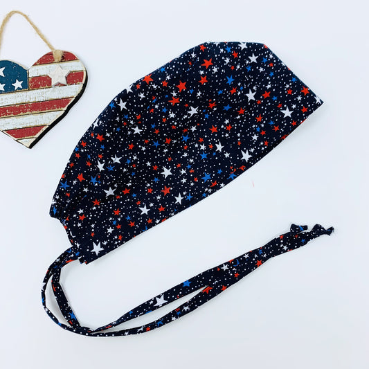 4th of July surgical cap.  Medical Scrub Cap, Unisex Scrub Caps