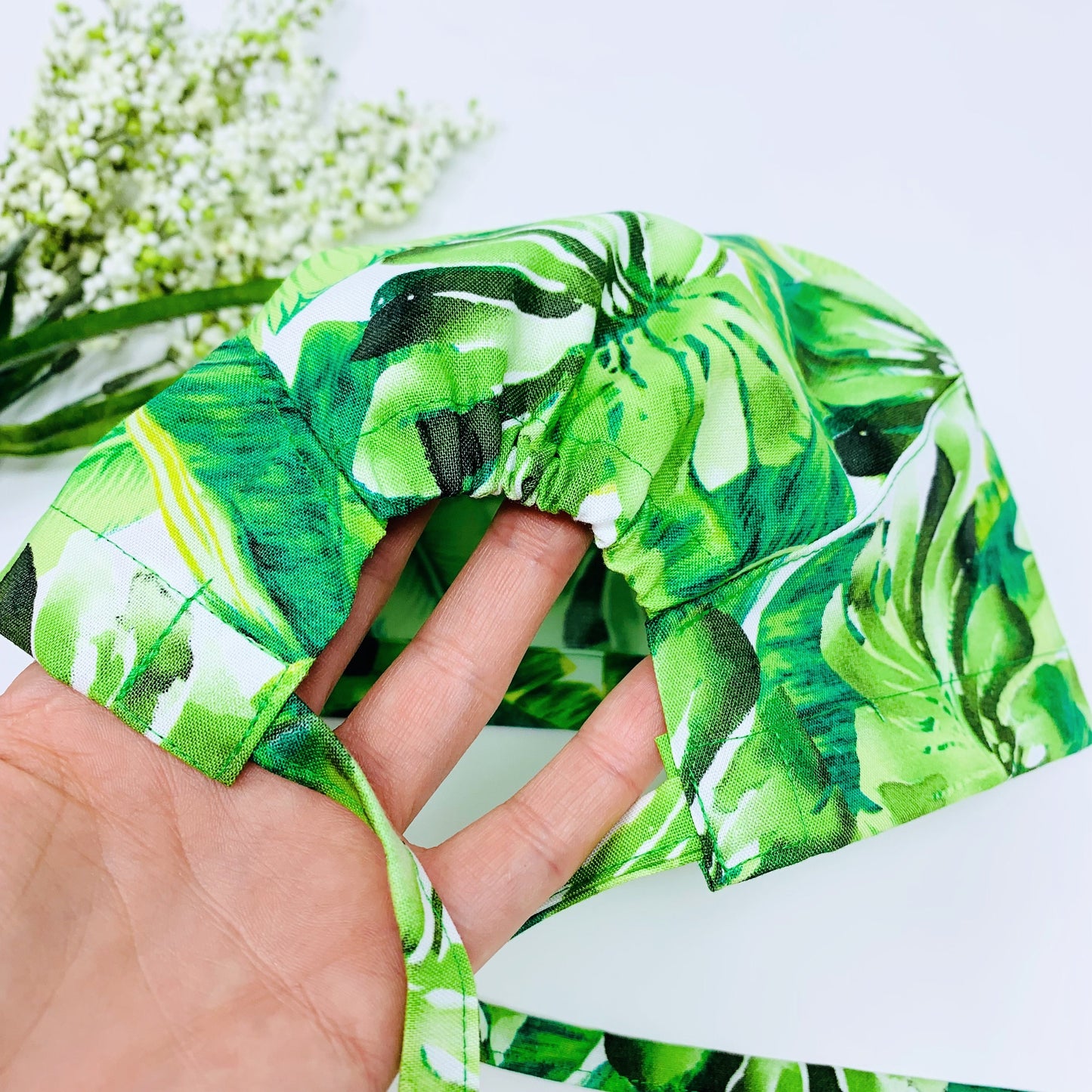 Monstera surgical cap. Medical Scrub Cap, Dental scrub cap.