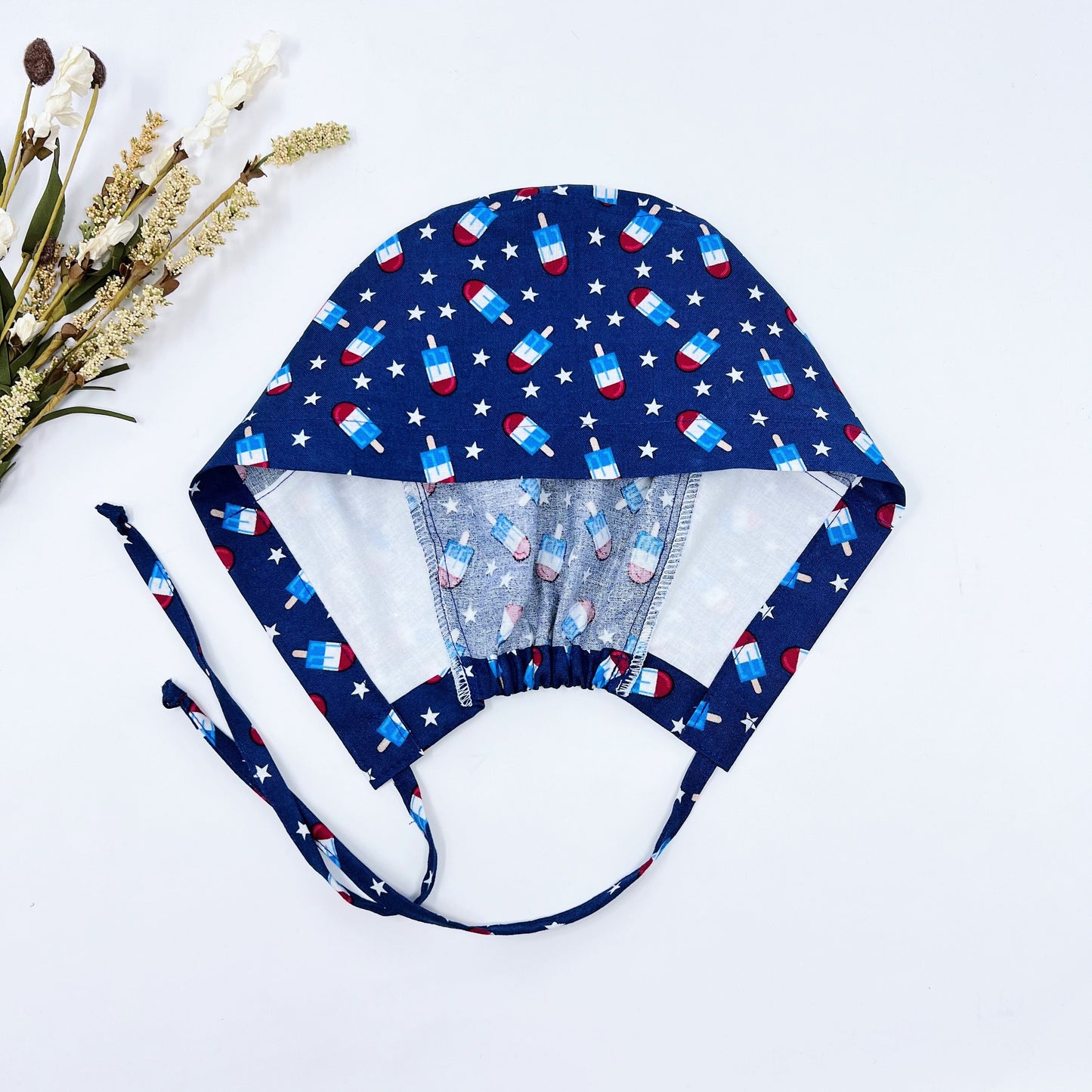 4th of July surgical cap.  Medical Scrub Cap, Unisex Scrub Caps