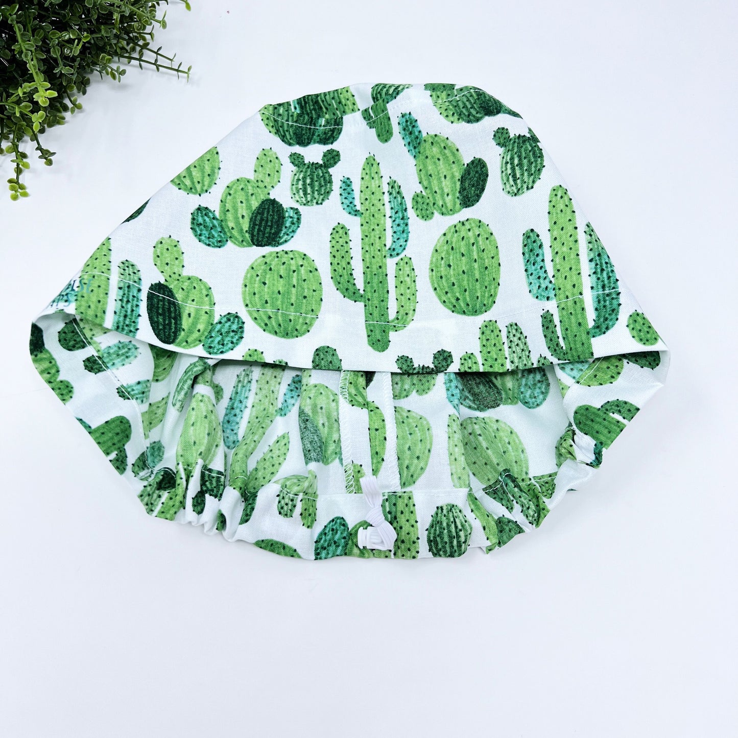 Cactus Euro Scrub Cap for Women, Surgical cap Satin Lined Option