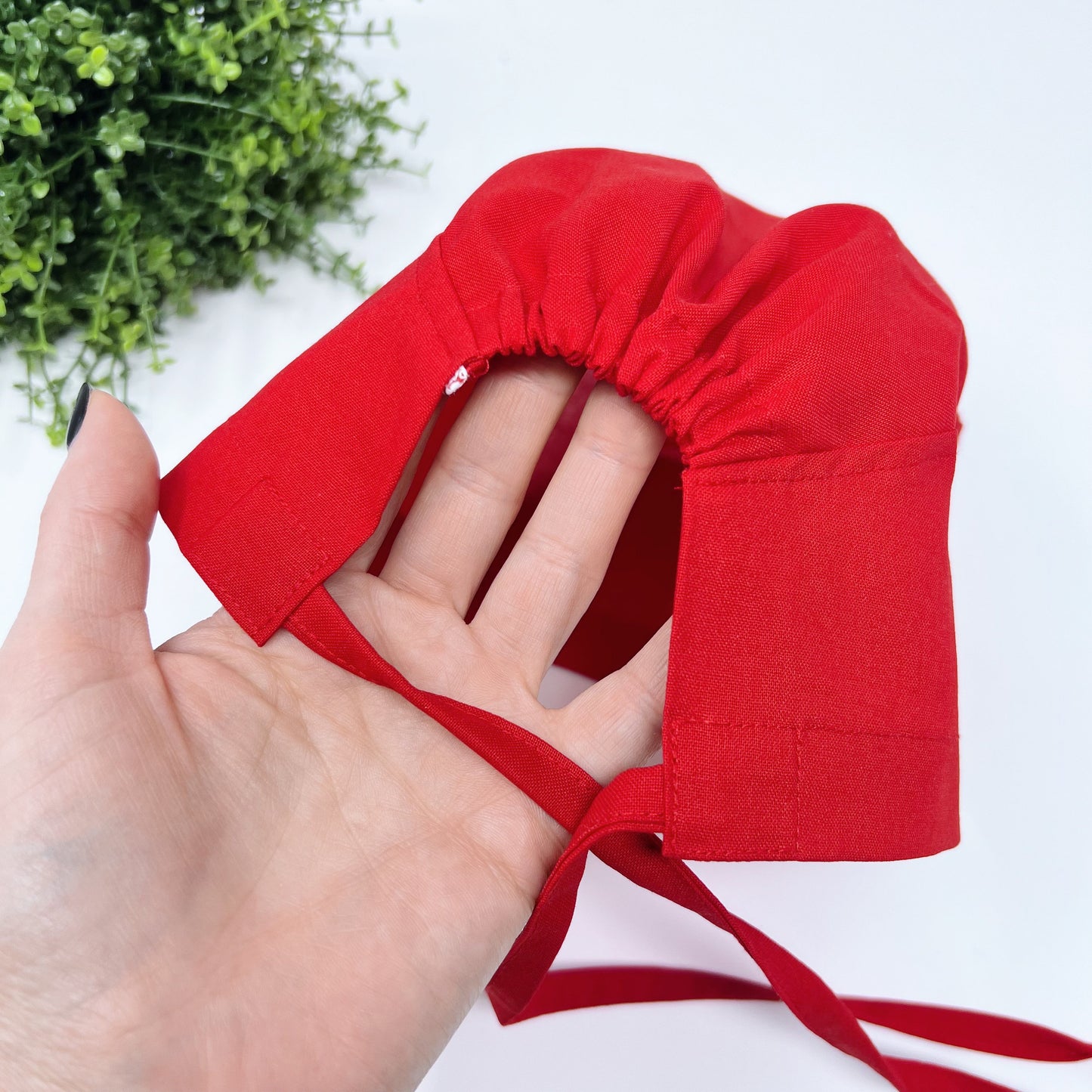 Medical Scrub Cap, Red Surgical cap  Unisex Scrub caps.