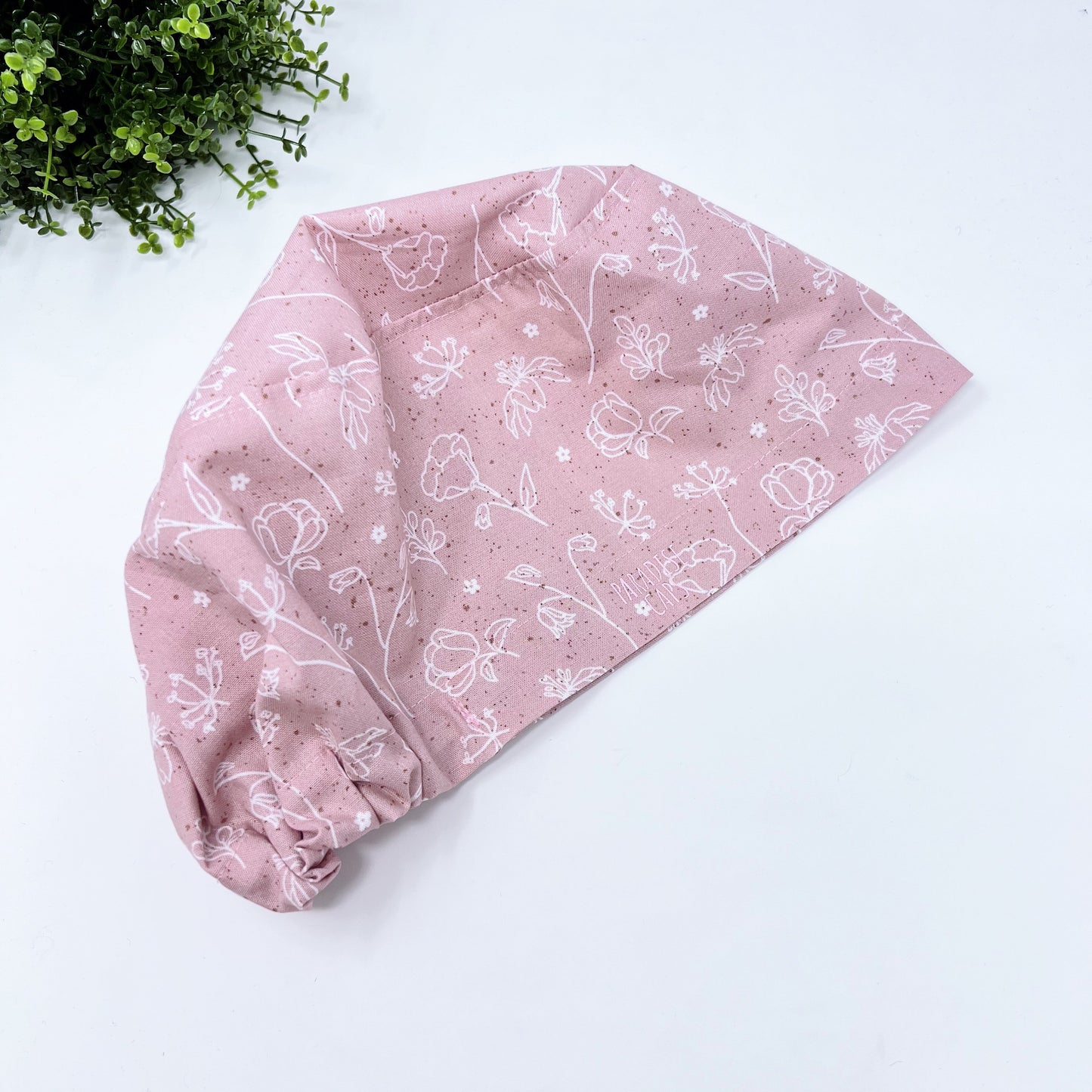 Euro Scrub Cap for Women, Surgical cap Satin Lined Option