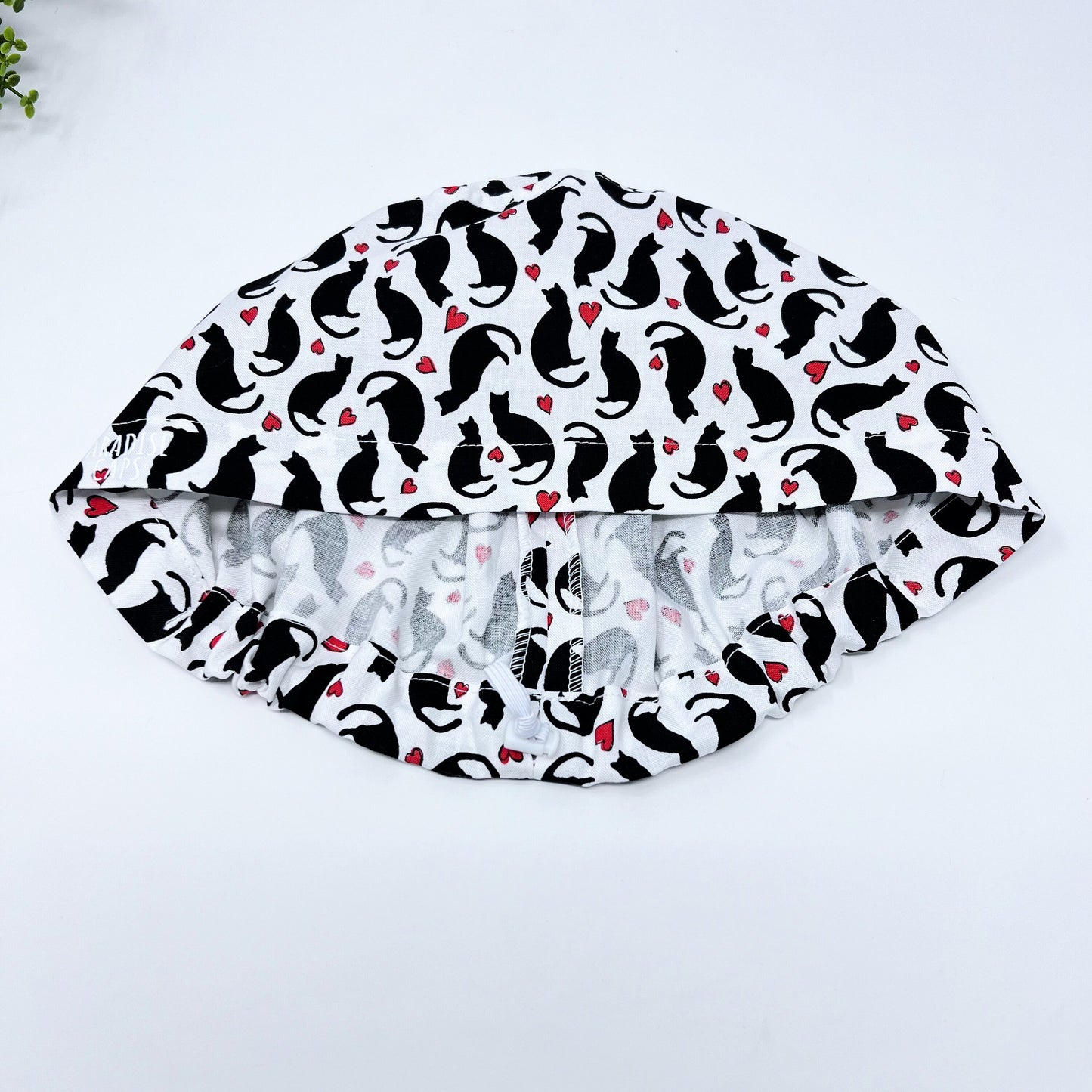 Valentine's day Scrub Cap for Women, Surgical cap Satin Lined Option