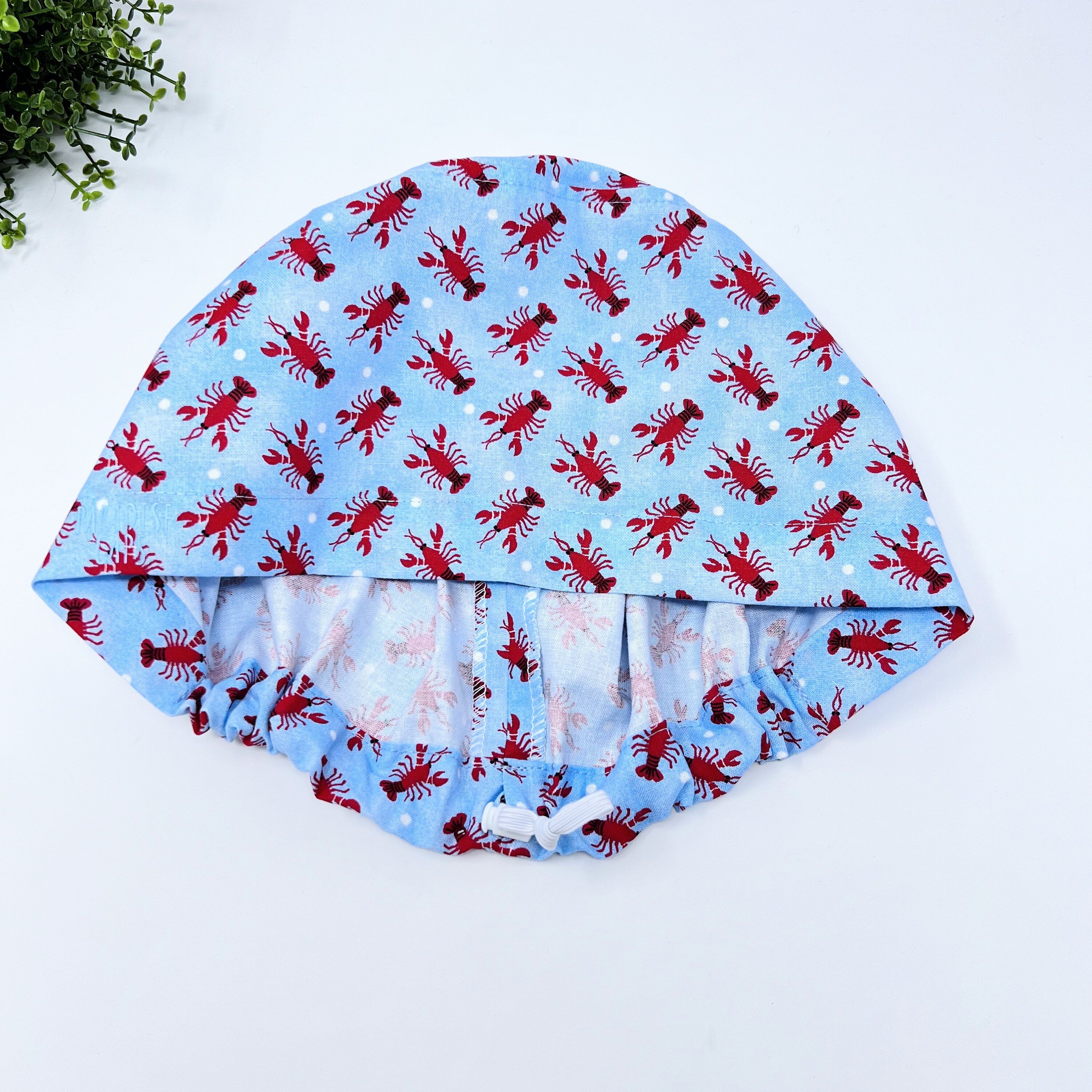 Lobster Euro Scrub Cap for Women with Satin Lined Option by Paradise Caps.